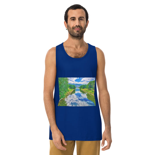 Men’s Premium Tank Top - Penticton Okanagan River Channel HDR
