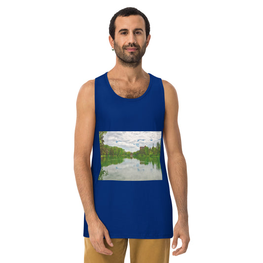 Men’s Premium Tank Top - Bowness Park Lagoon
