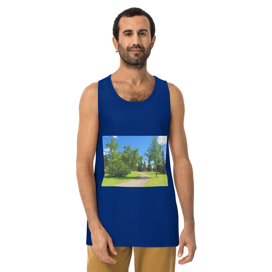 Men’s Premium Tank Top - Calgary in the Summer