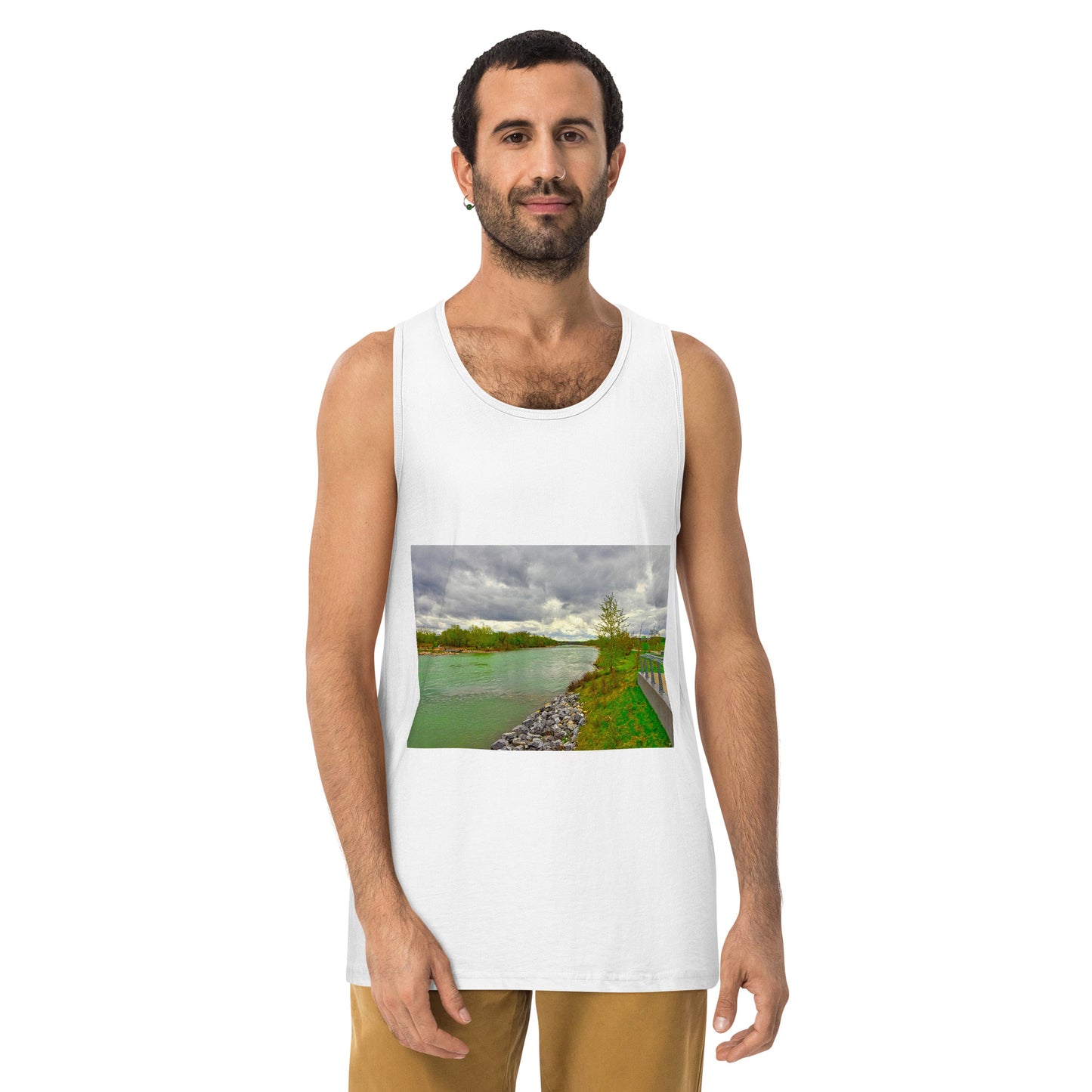 Men’s Premium Tank Top - Calgary Bow River East Village