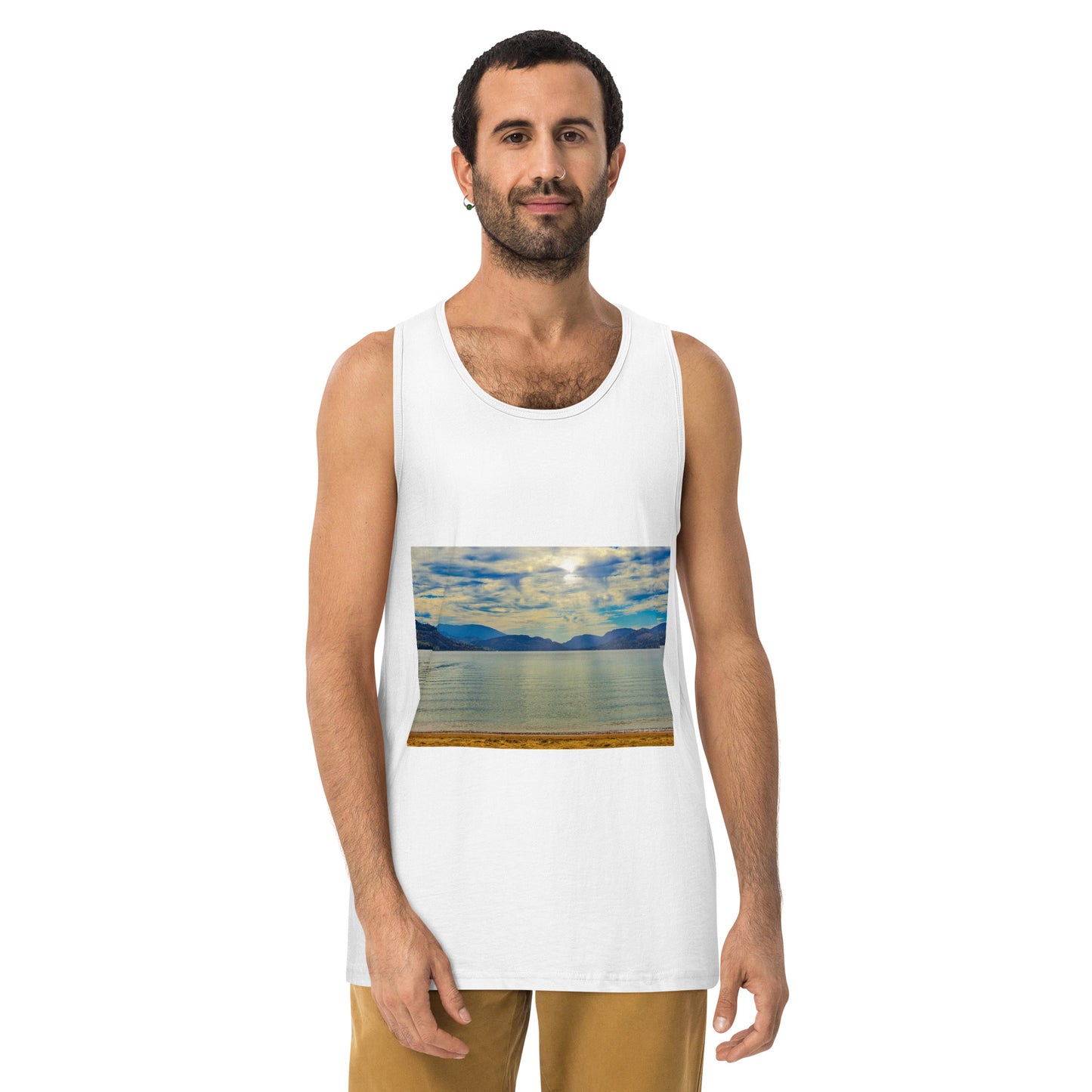 Men’s Premium Tank Top - Penticton Skaha Lake