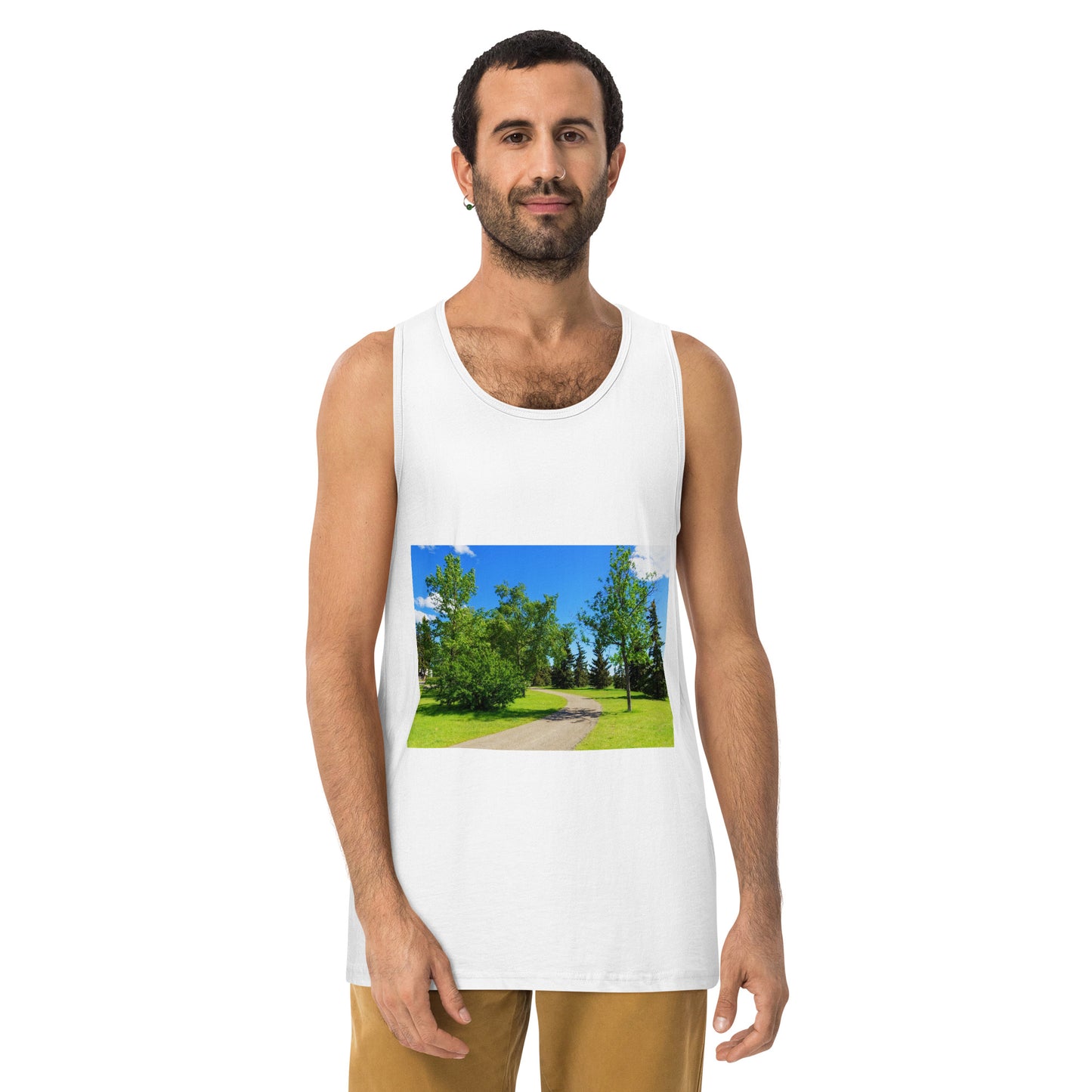 Men’s Premium Tank Top - Calgary in the Summer