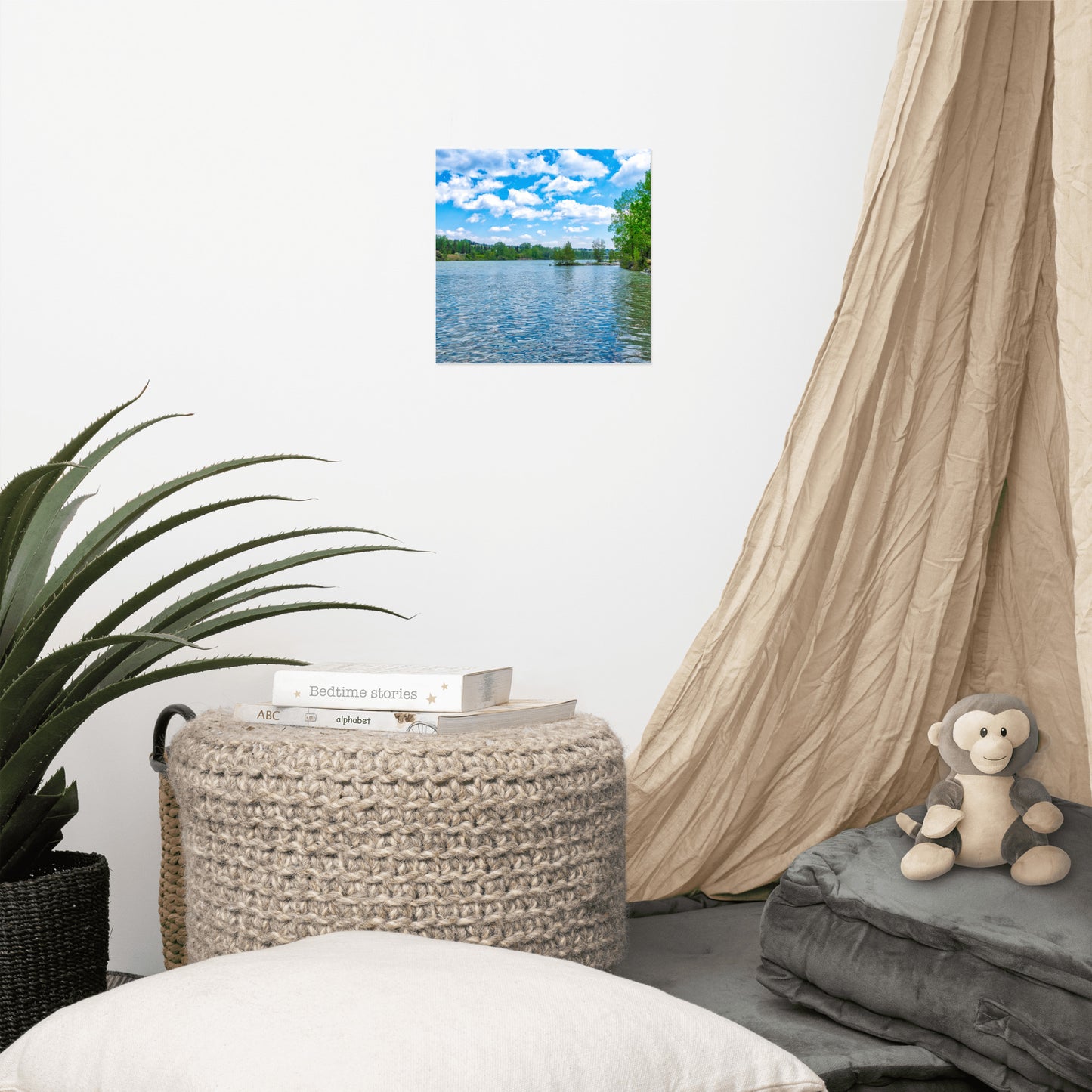 Lustre Poster Print - Bow River Bowness Park Spring