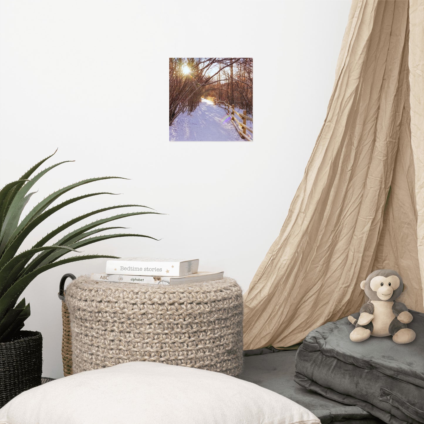 Lustre Poster Print - Riverdale Park Forest Winter