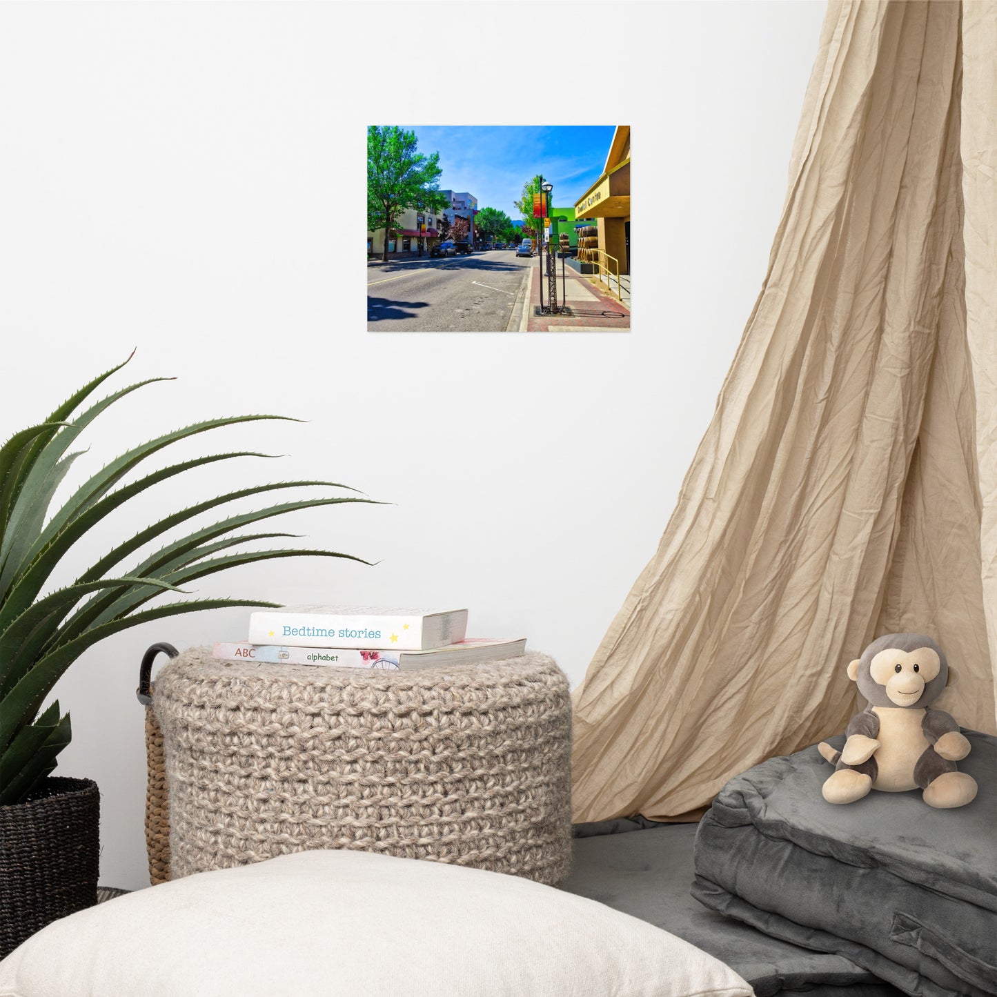 Lustre Poster Print - Penticton Front Street HDR