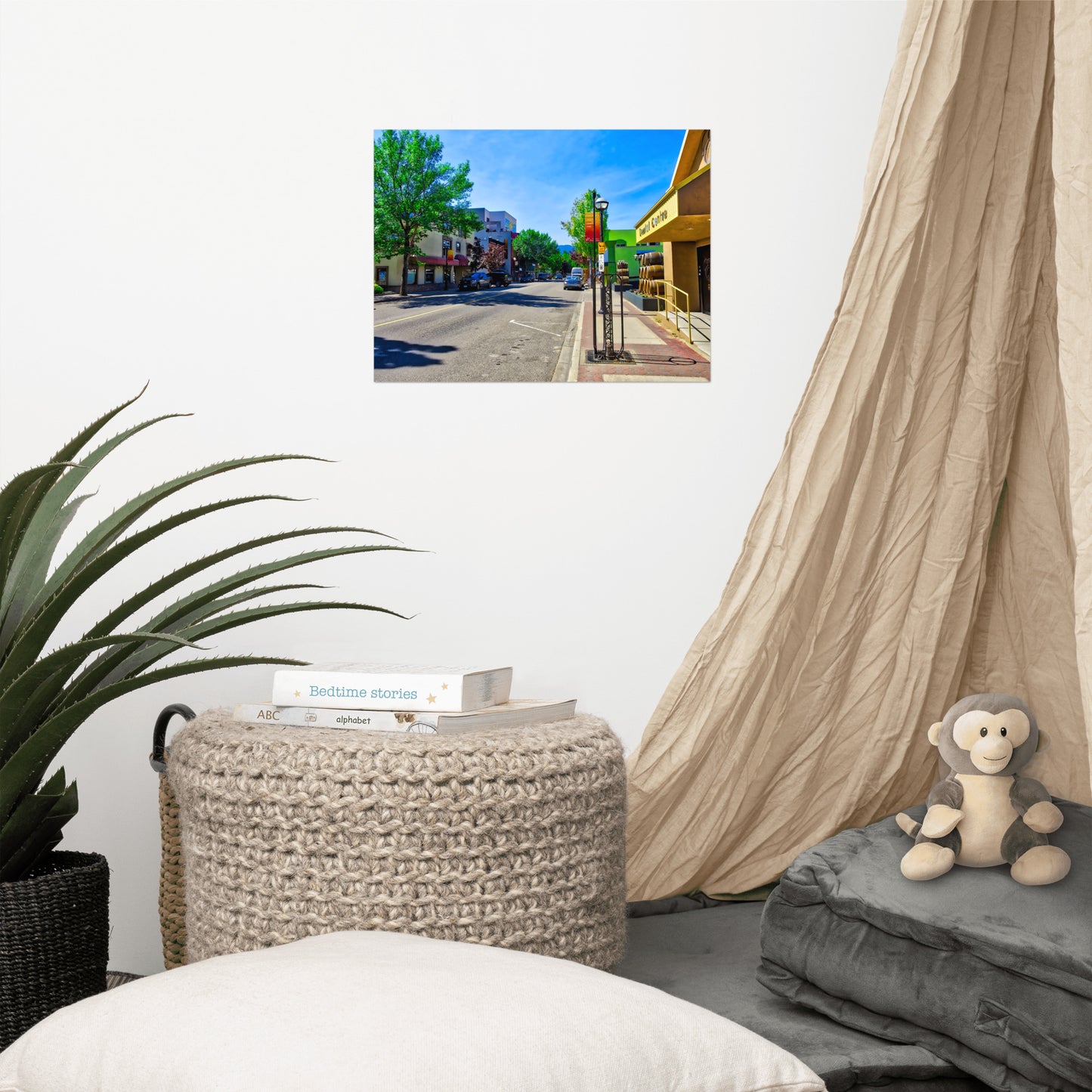 Lustre Poster Print - Penticton Front Street HDR