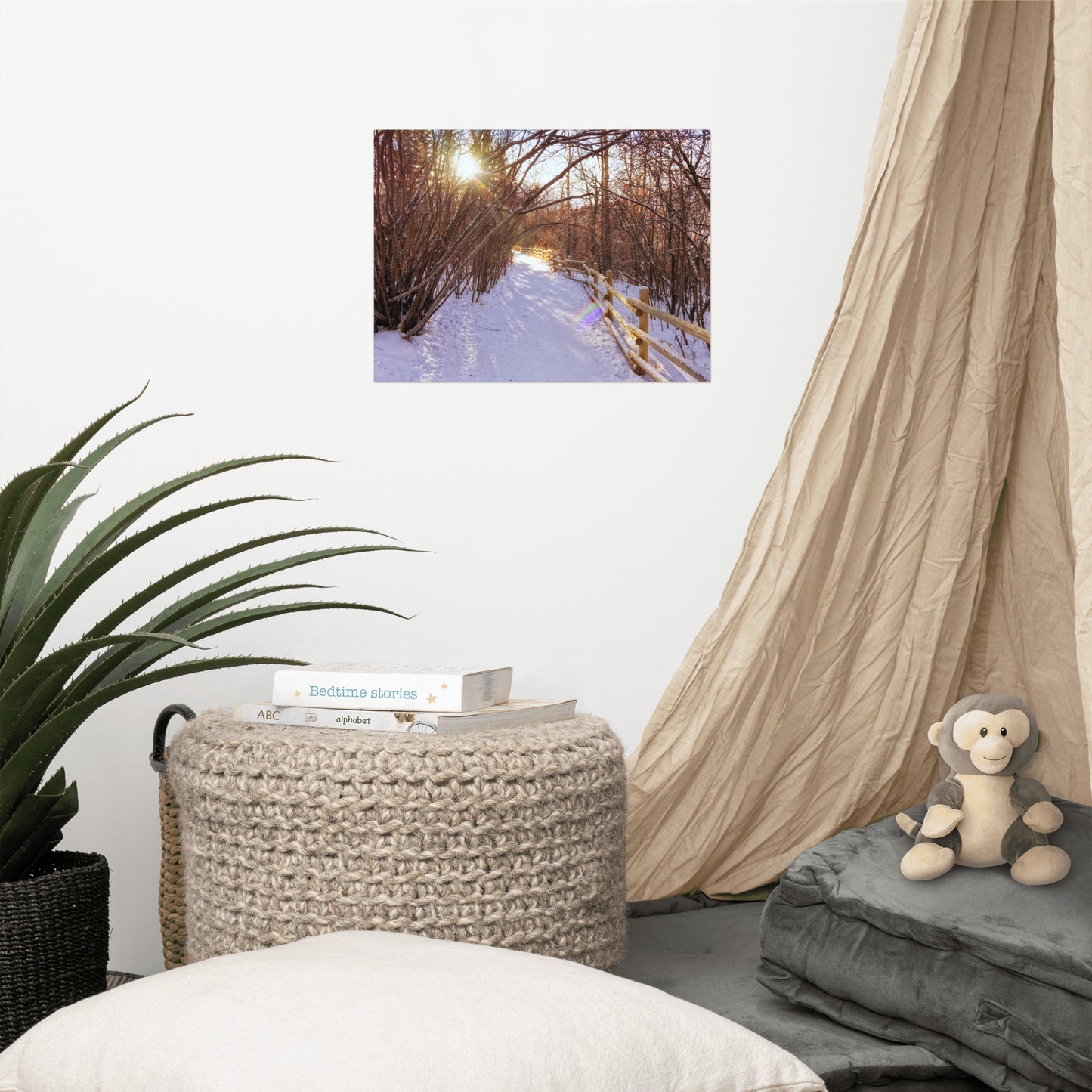 Lustre Poster Print - Riverdale Park Forest Winter