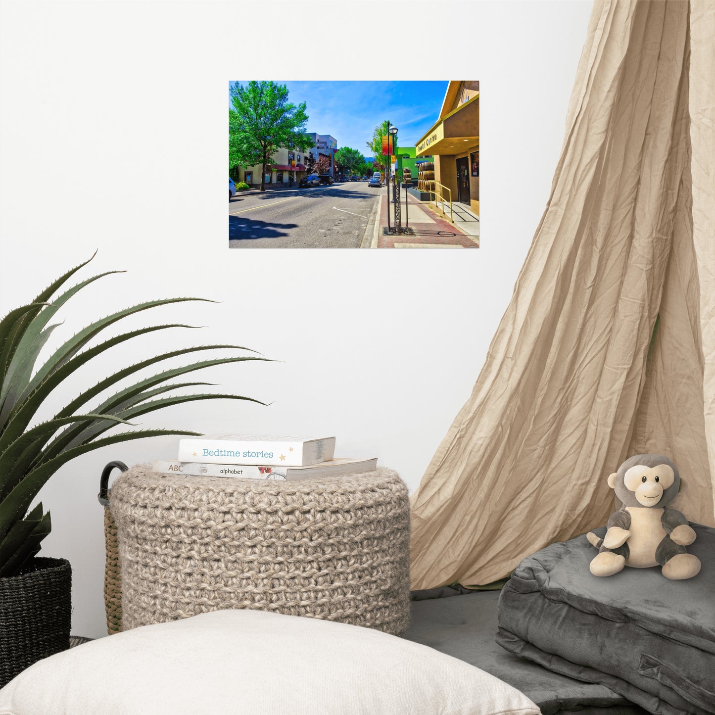 Lustre Poster Print - Penticton Front Street HDR