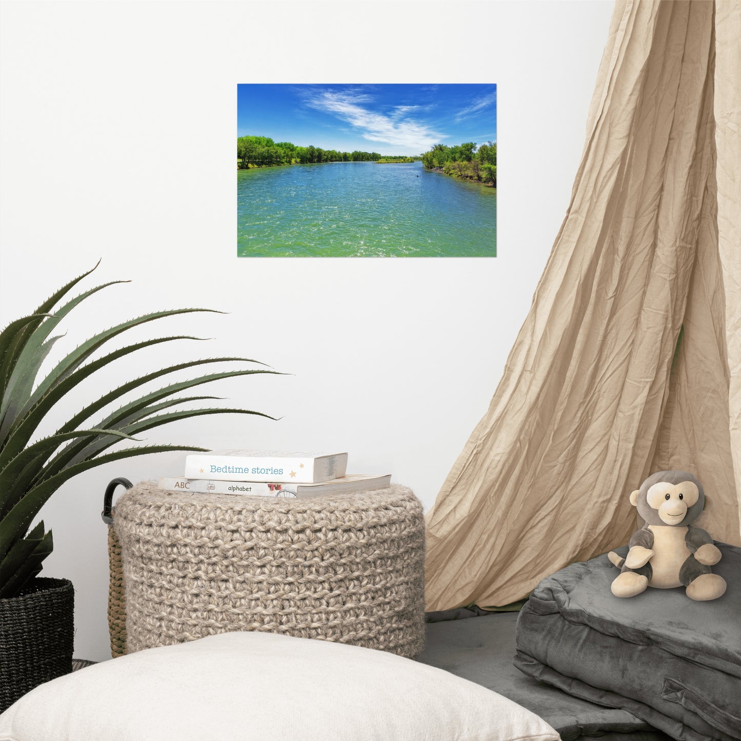 Lustre Poster Print - Elbow River Weaselhead