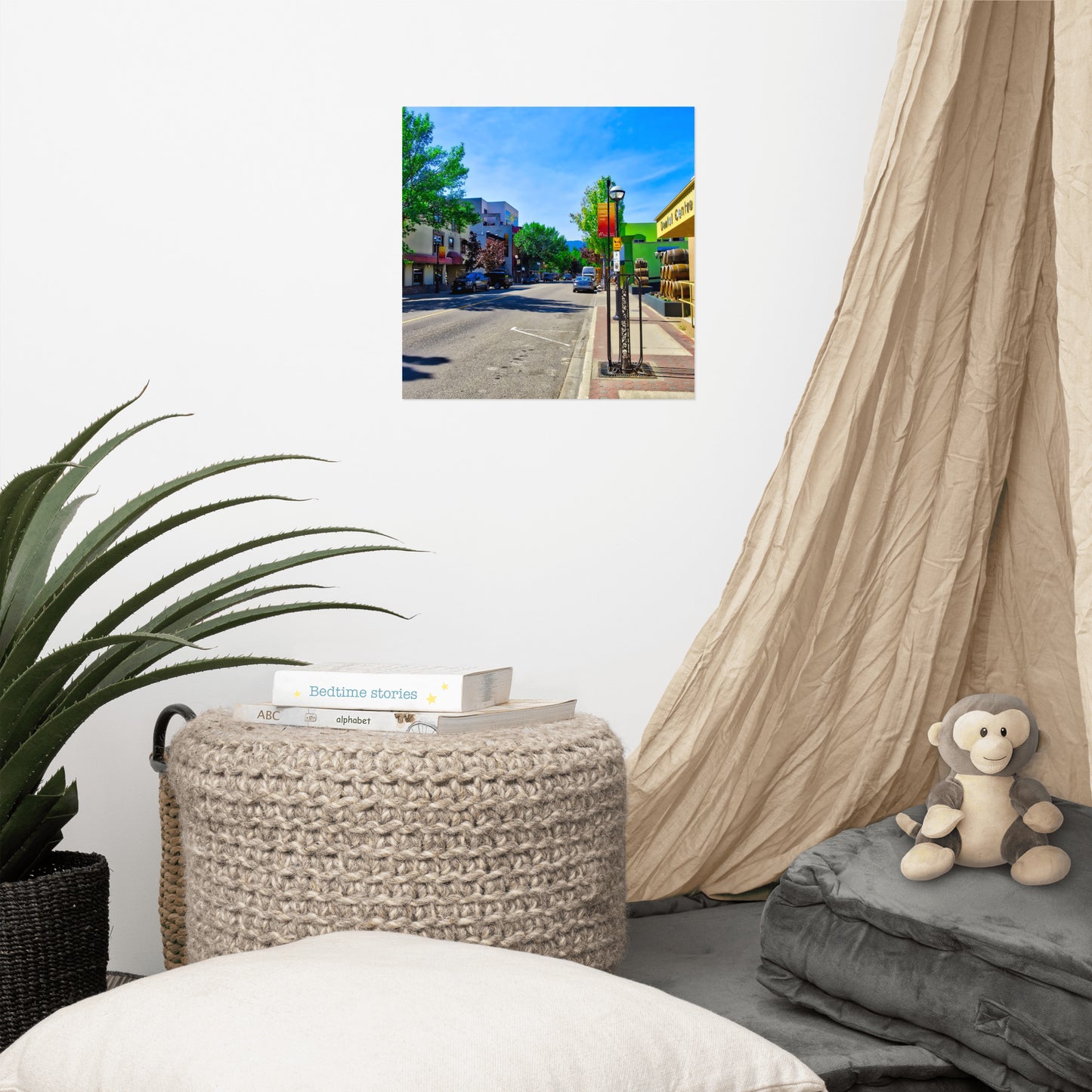 Lustre Poster Print - Penticton Front Street HDR