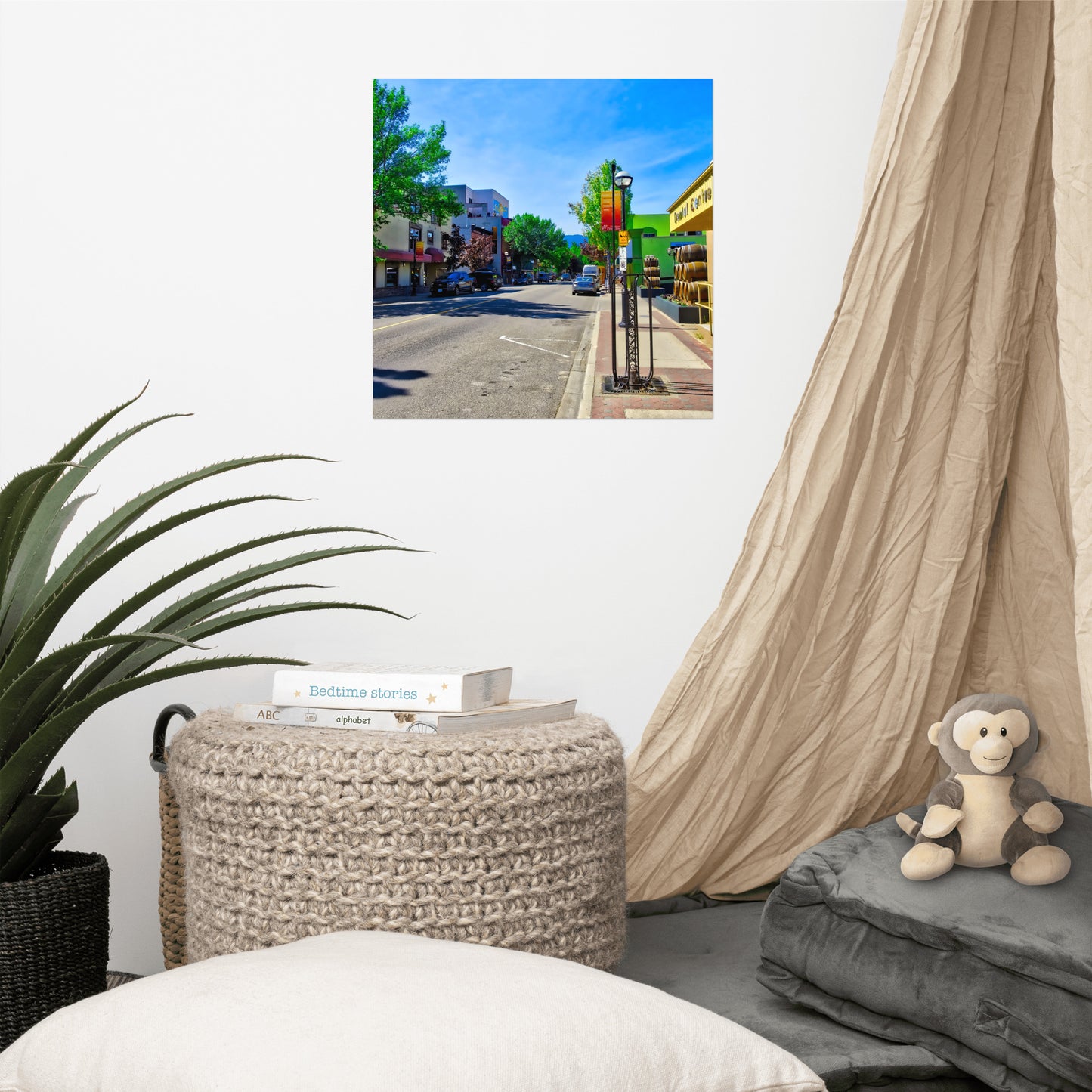 Lustre Poster Print - Penticton Front Street HDR