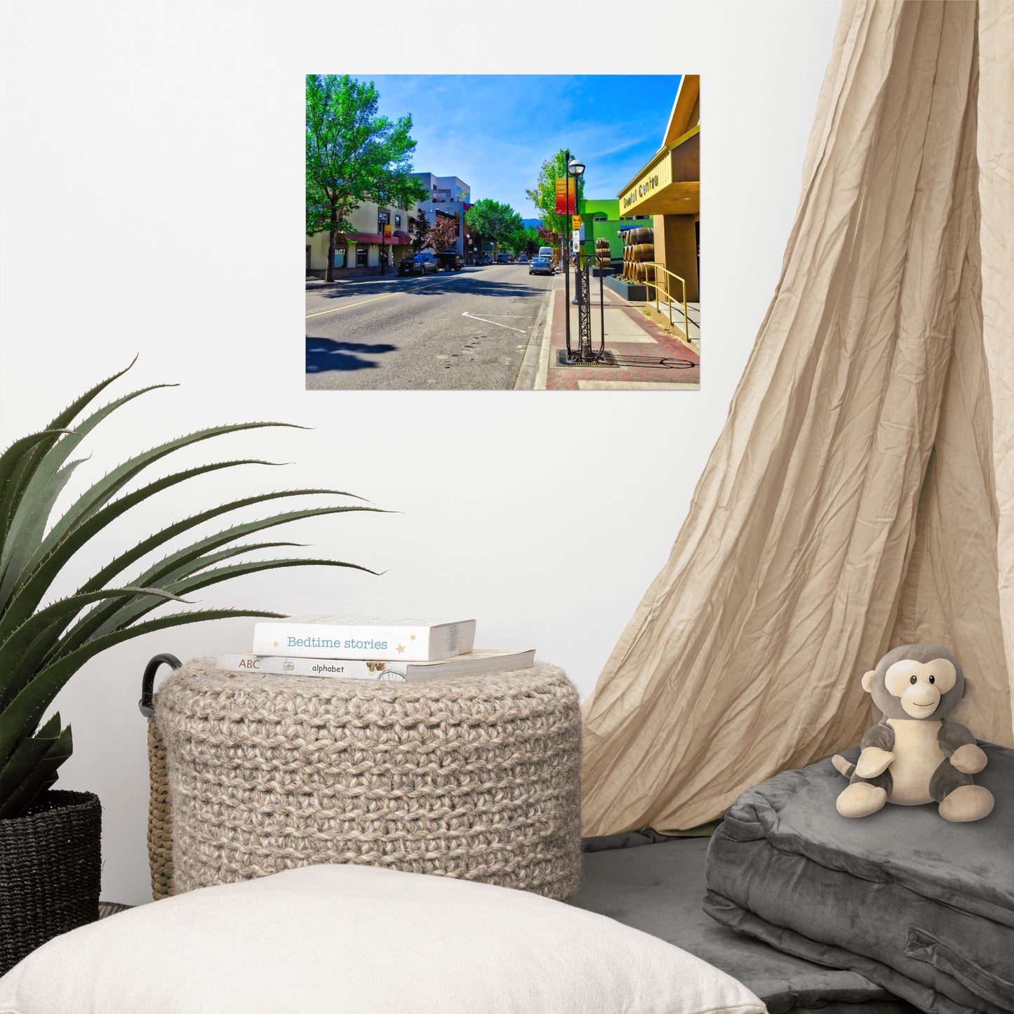 Lustre Poster Print - Penticton Front Street HDR