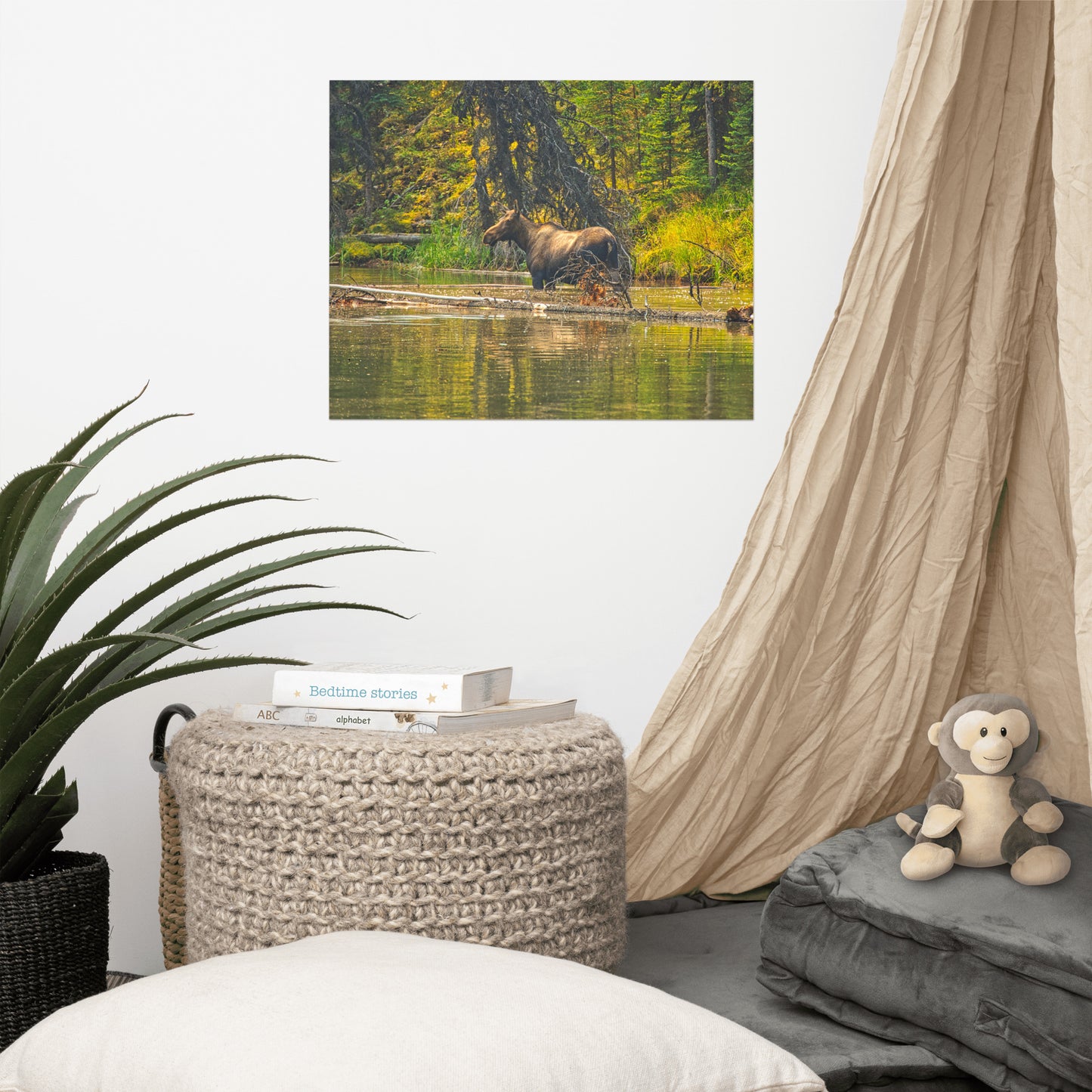 Lustre Poster Print - Moose Lake Moose