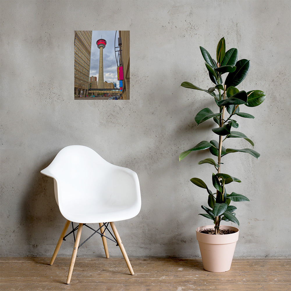 Lustre Poster Print - Calgary Tower