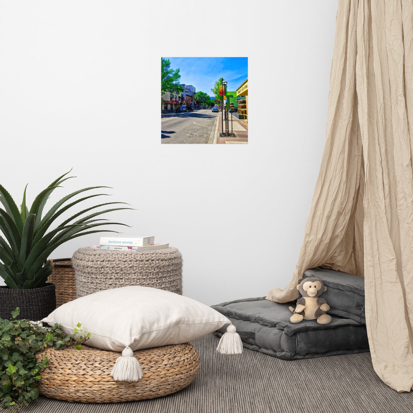 Lustre Poster Print - Penticton Front Street HDR