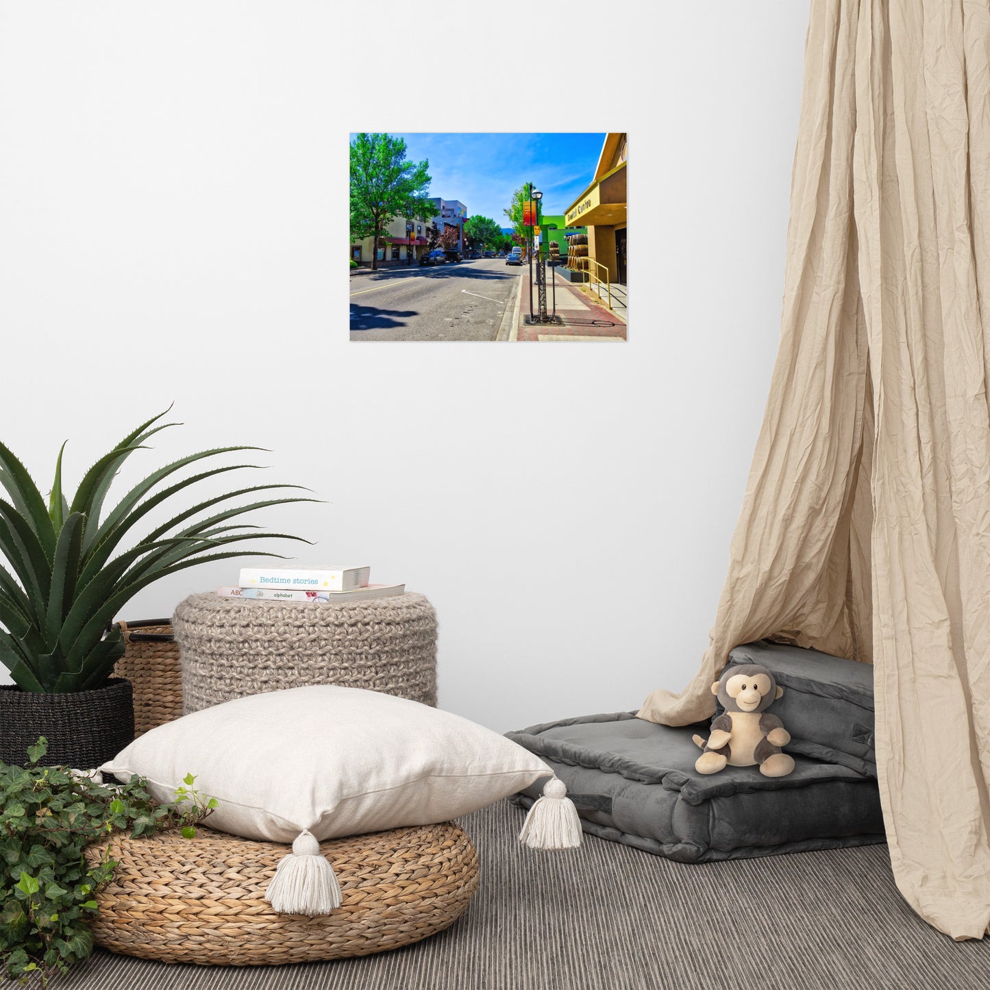Lustre Poster Print - Penticton Front Street HDR