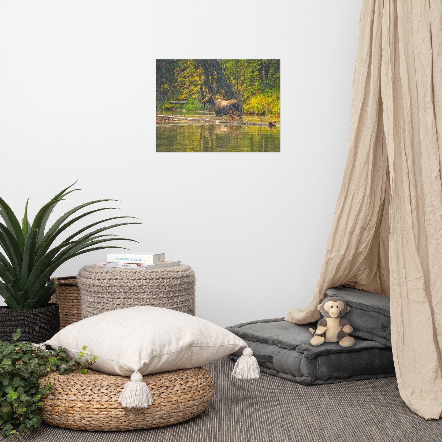 Lustre Poster Print - Moose Lake Moose