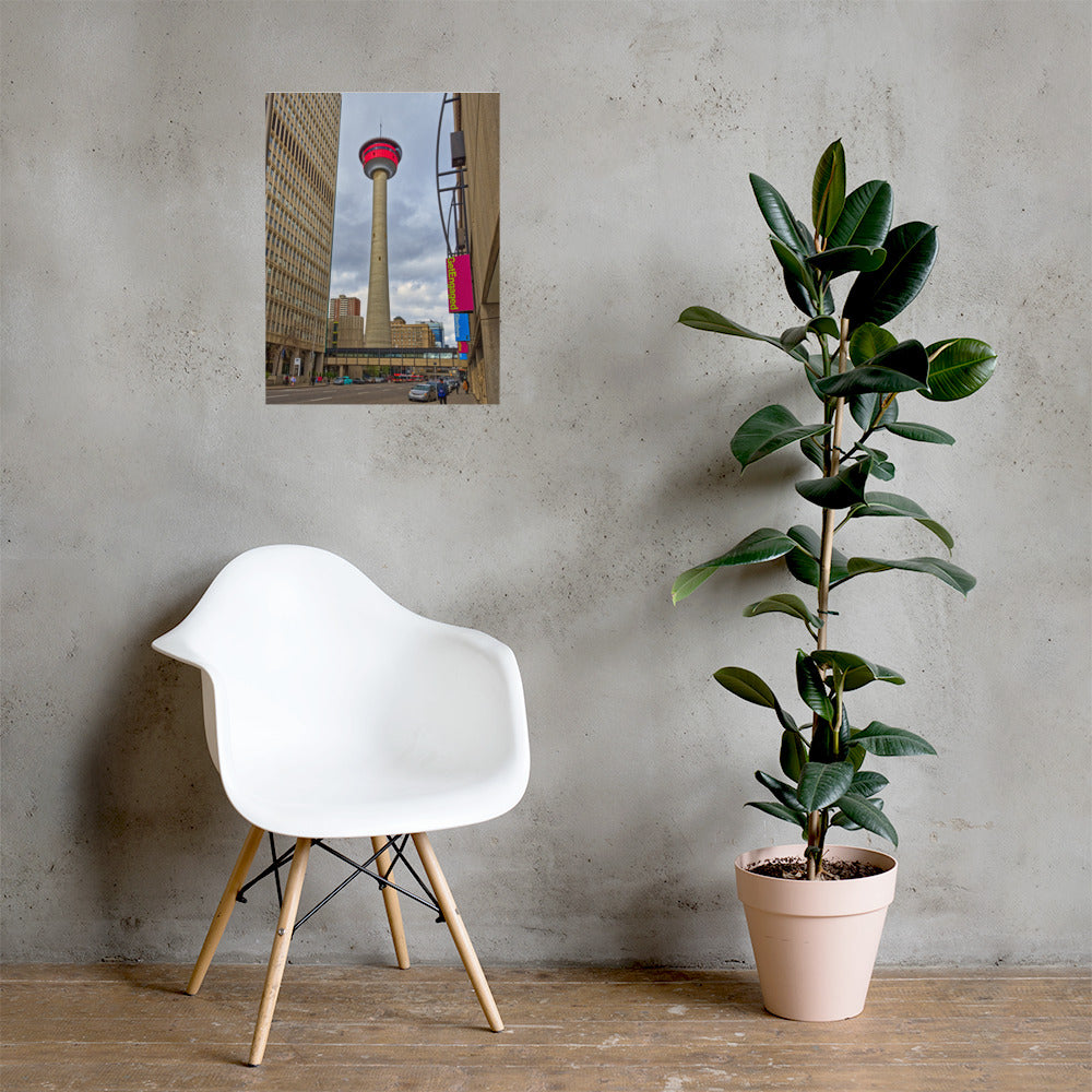 Lustre Poster Print - Calgary Tower