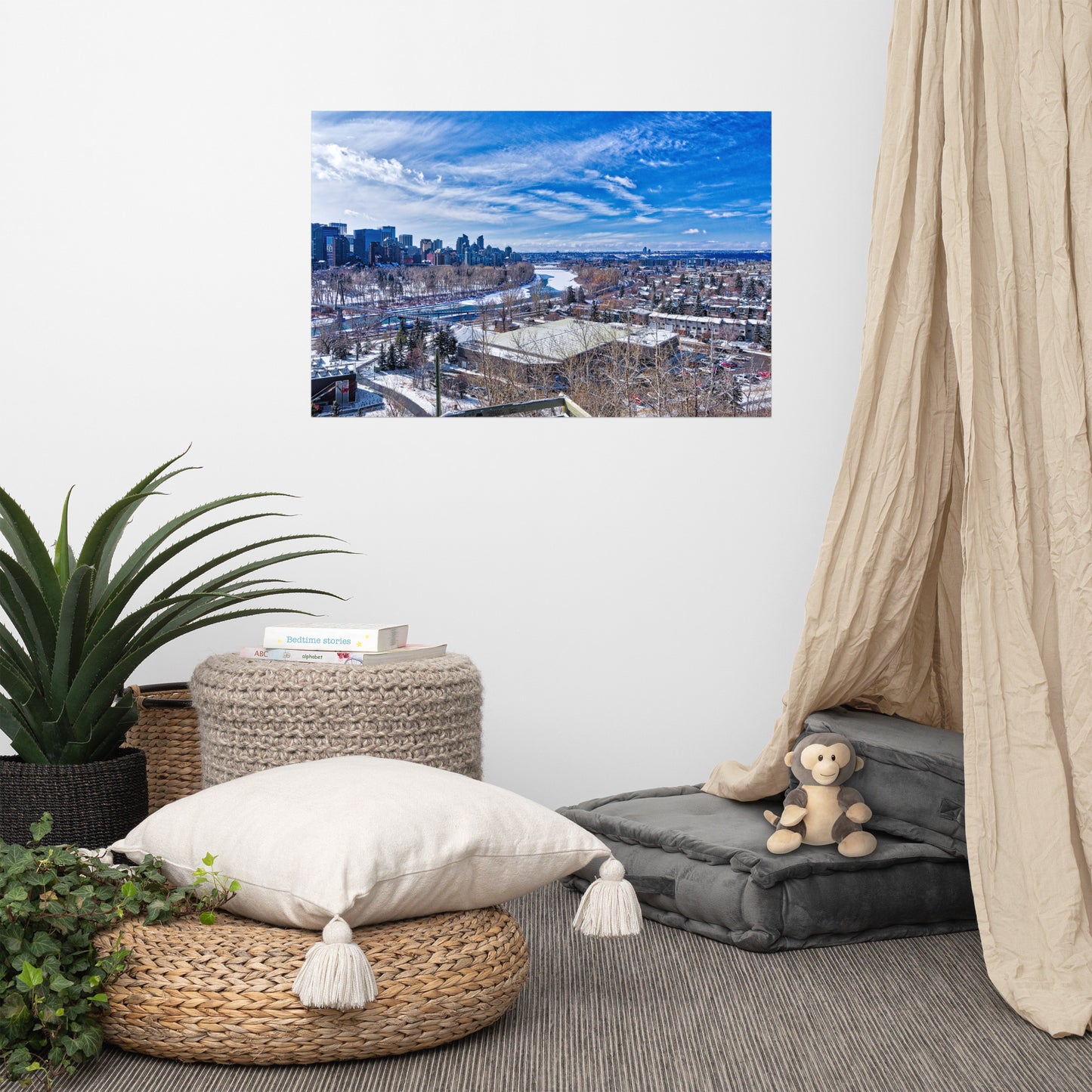 Lustre Poster Print - McHugh Bluff HDR Winter