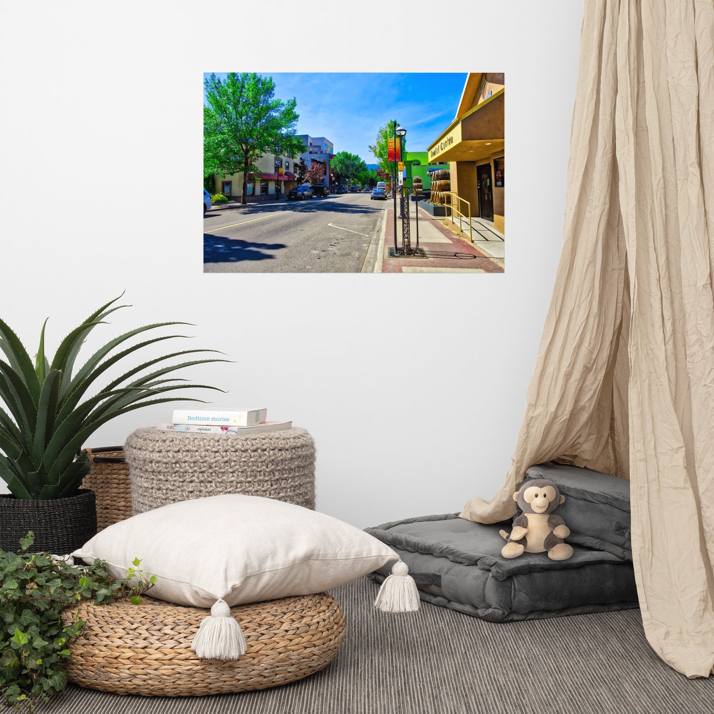 Lustre Poster Print - Penticton Front Street HDR