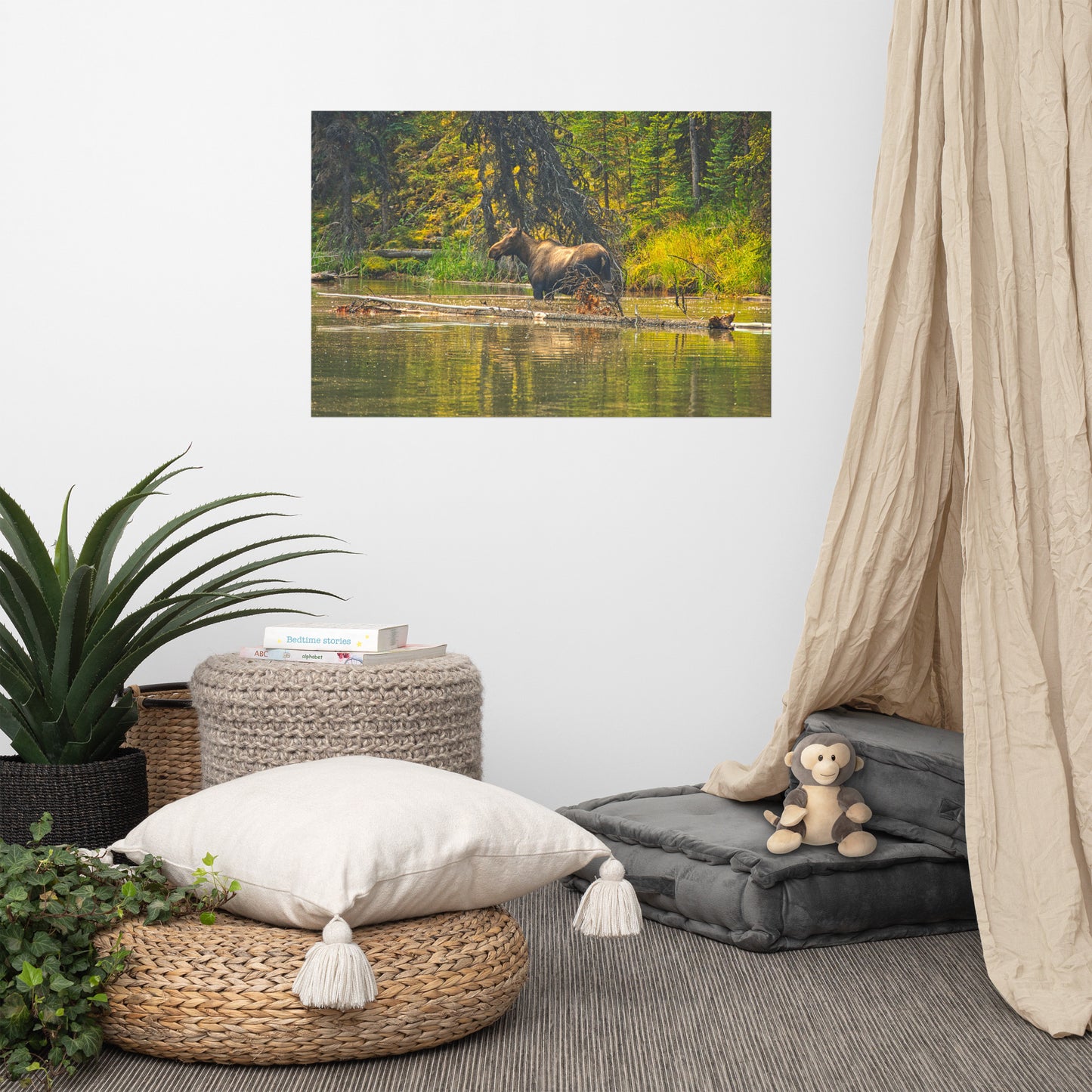 Lustre Poster Print - Moose Lake Moose