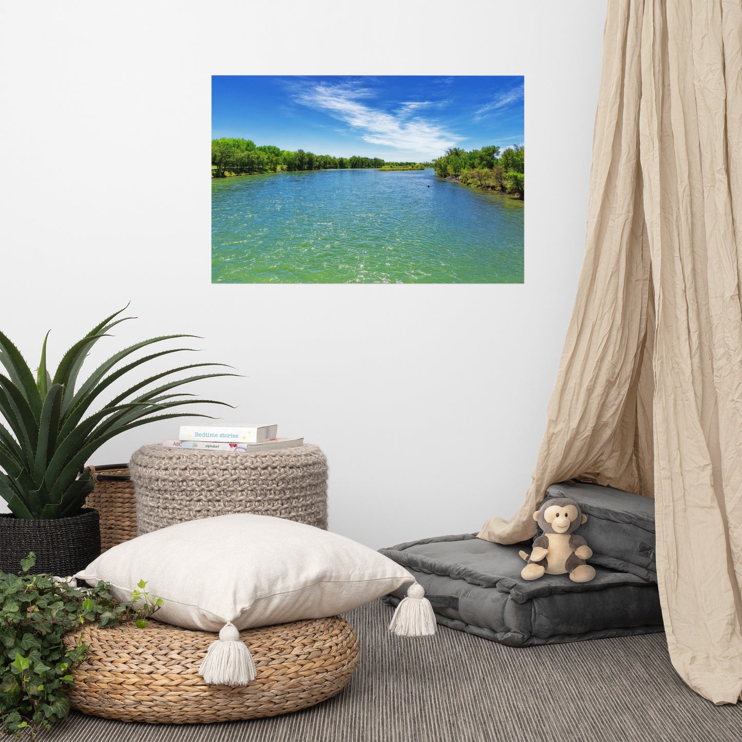 Lustre Poster Print - Elbow River Weaselhead