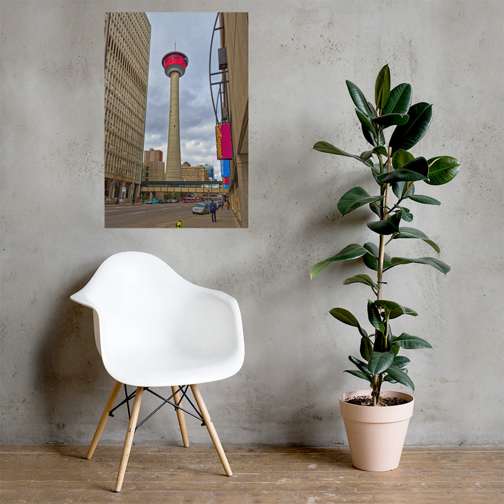Lustre Poster Print - Calgary Tower