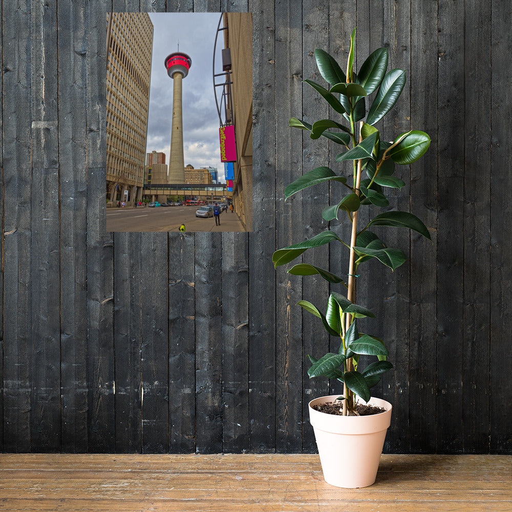 Lustre Poster Print - Calgary Tower