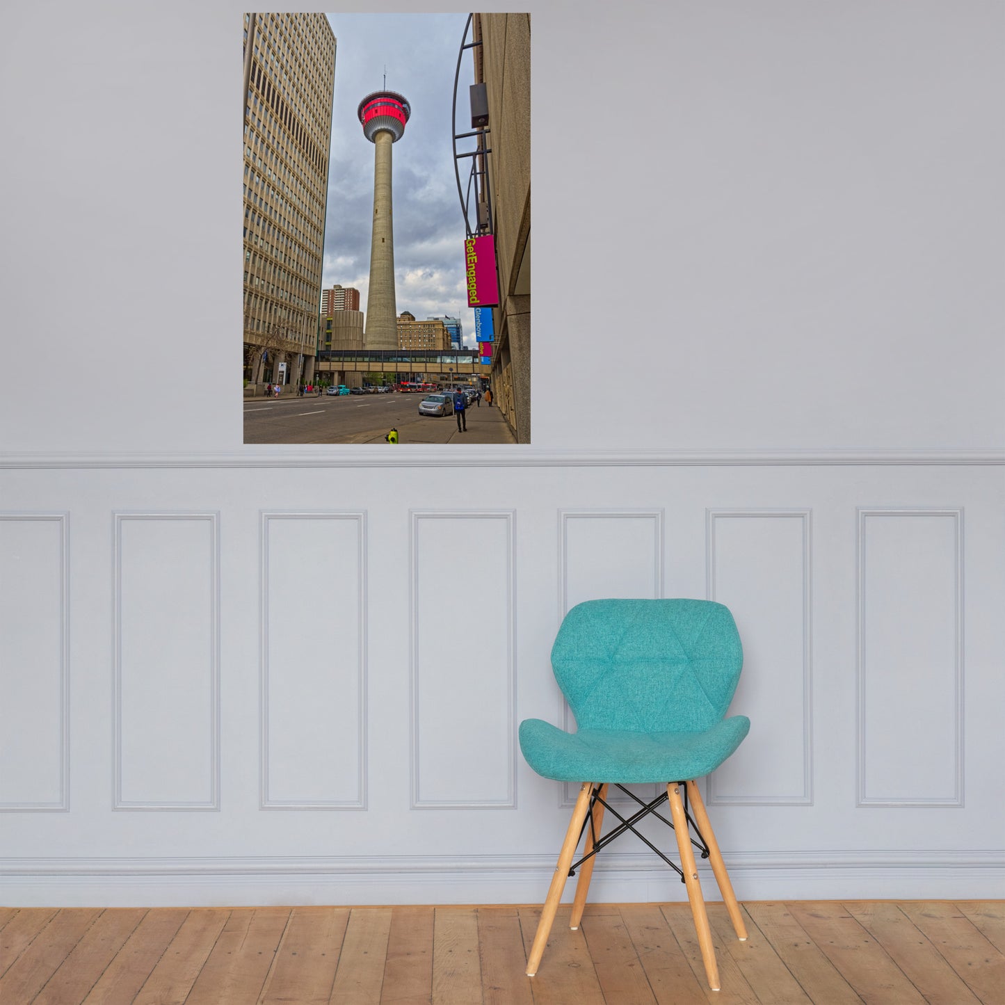 Lustre Poster Print - Calgary Tower