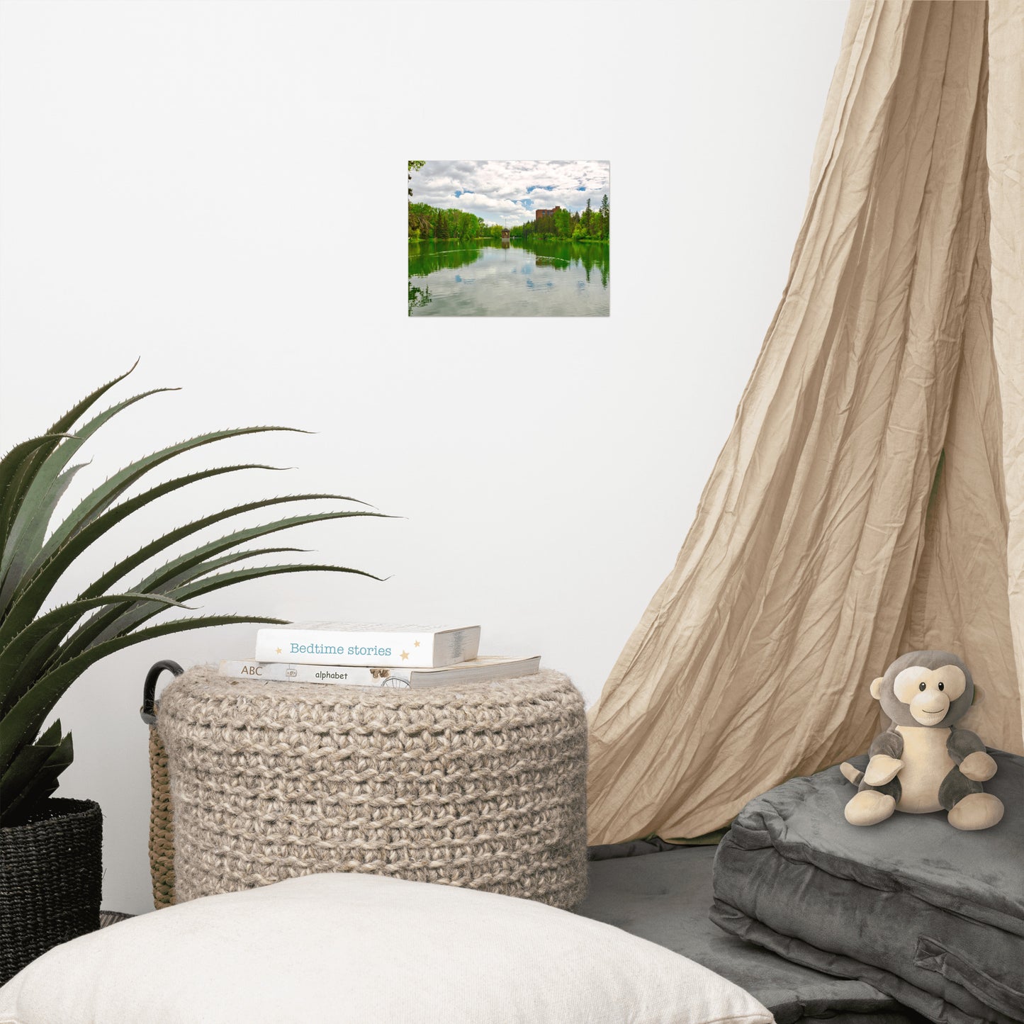 Lustre Poster Print - Bowness Park Lagoon Spring