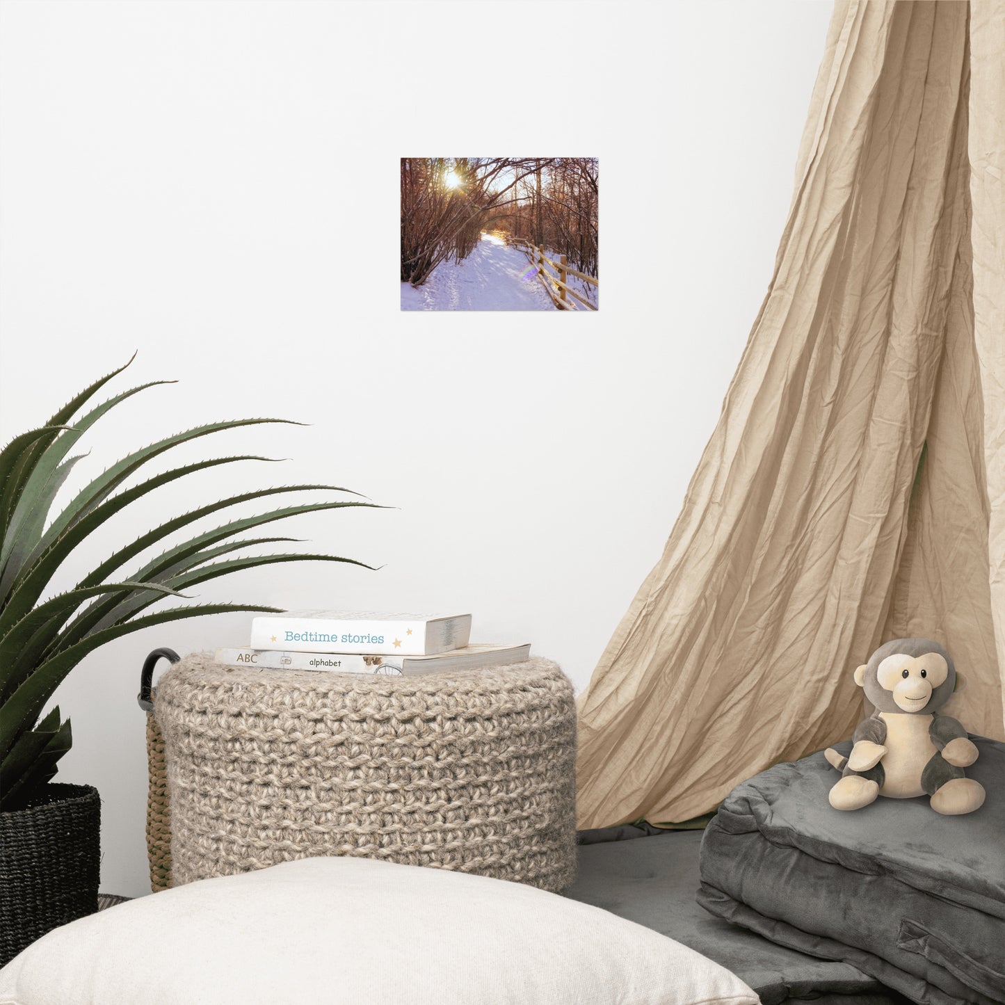 Lustre Poster Print - Riverdale Park Forest Winter