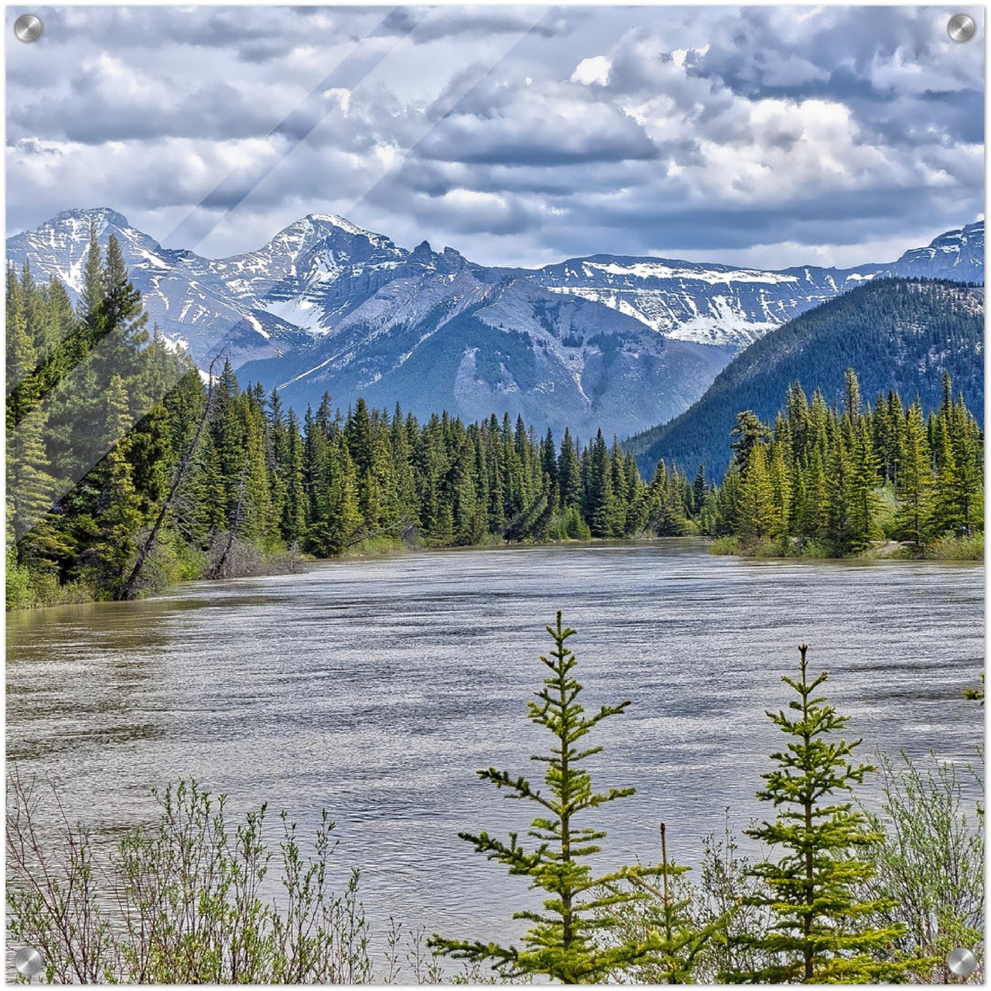 Acrylic Print - Sundance Canyon Trail Bow River HDR