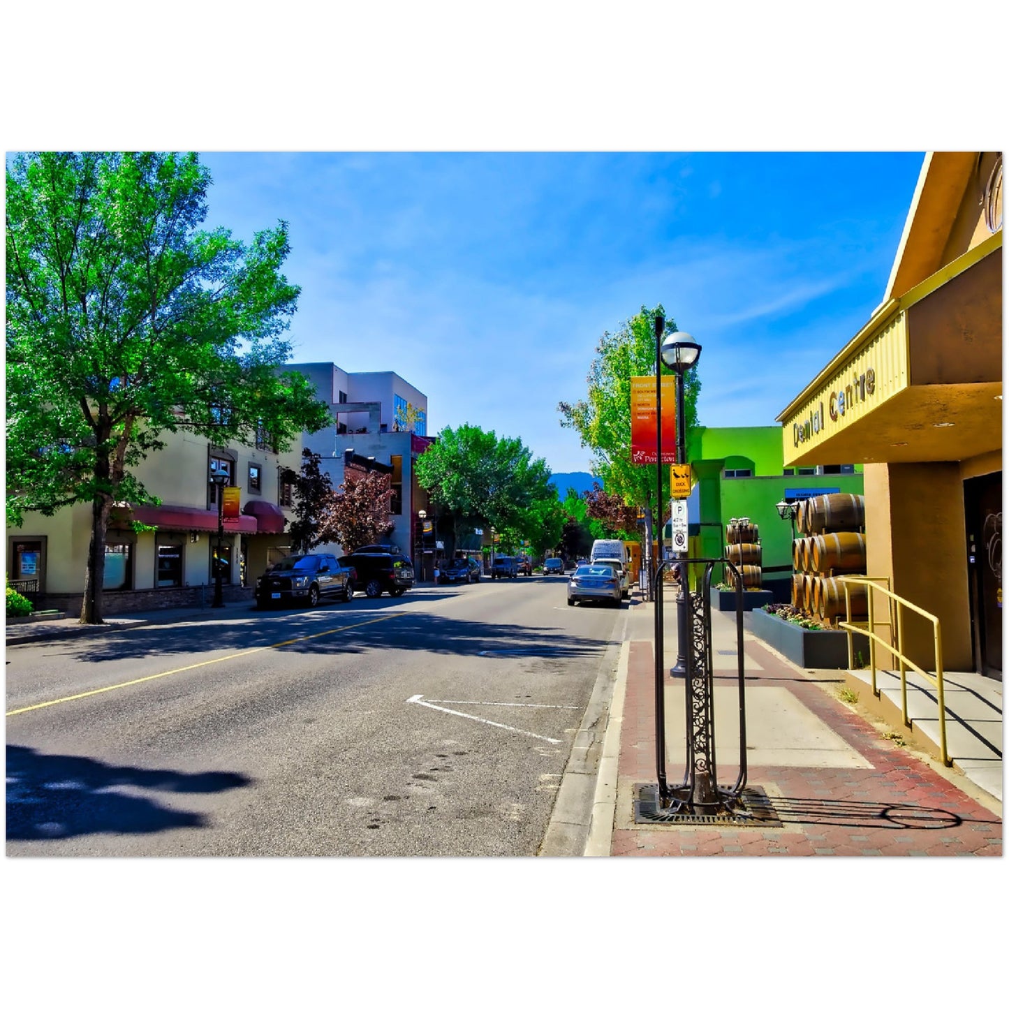 Premium Semi-Glossy Poster Print - Penticton Front Street HDR