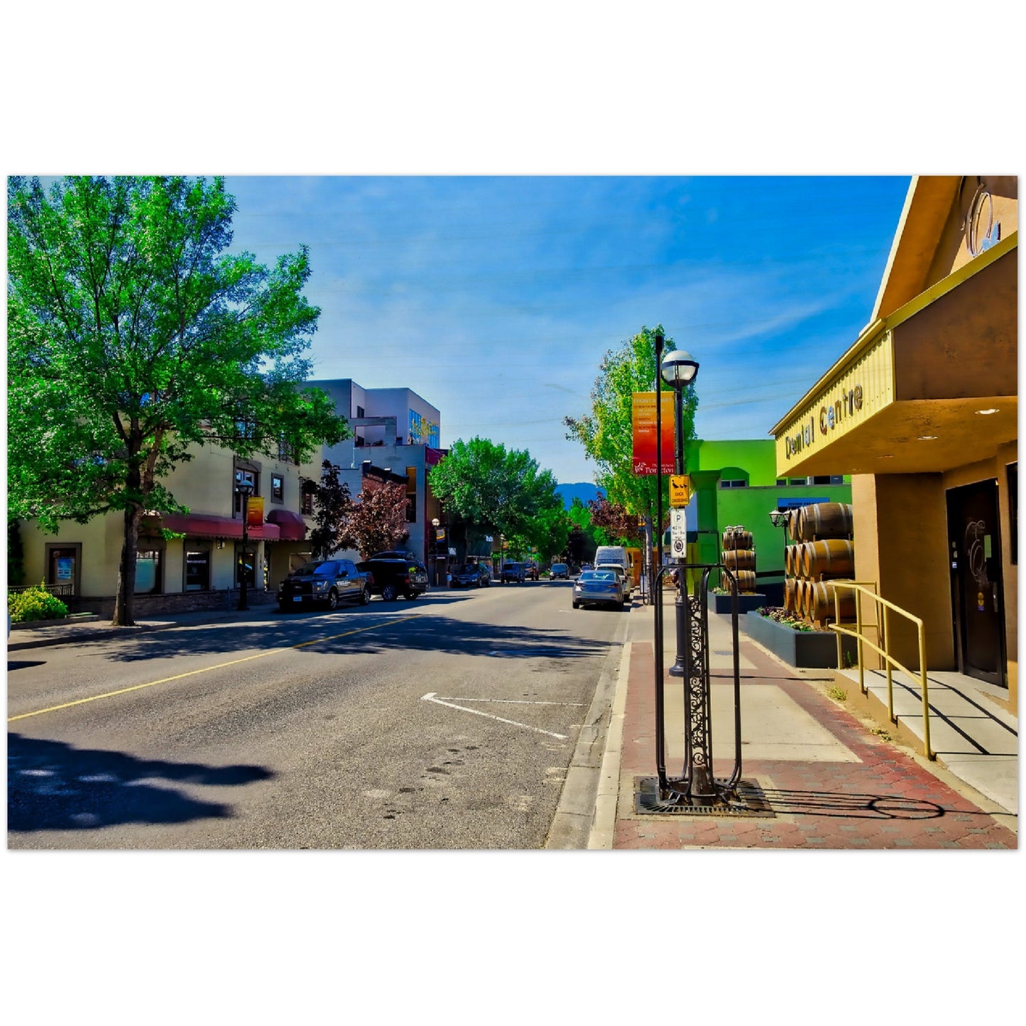 Wood Print - Penticton Front Street HDR
