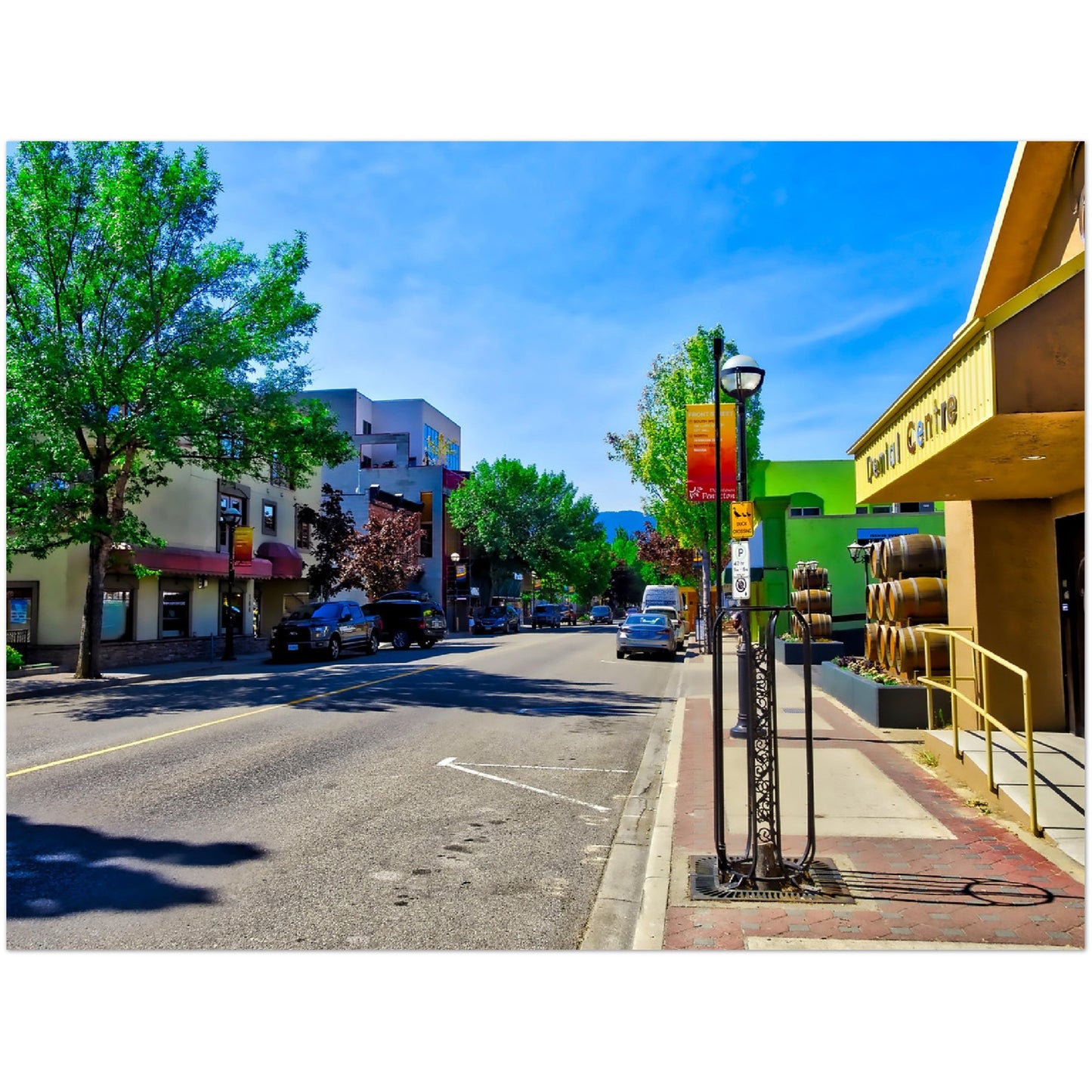 Premium Semi-Glossy Poster Print - Penticton Front Street HDR