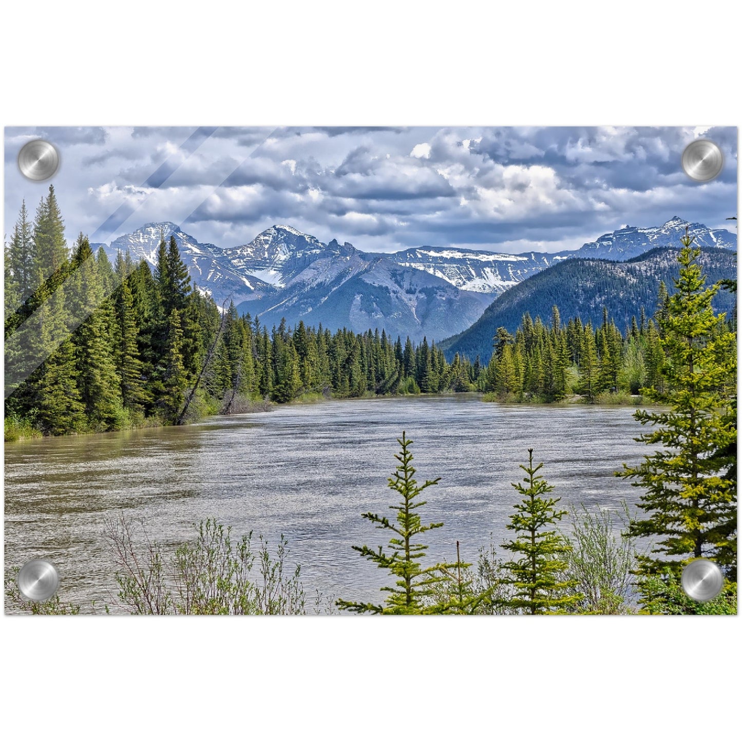 Acrylic Print - Sundance Canyon Trail Bow River HDR