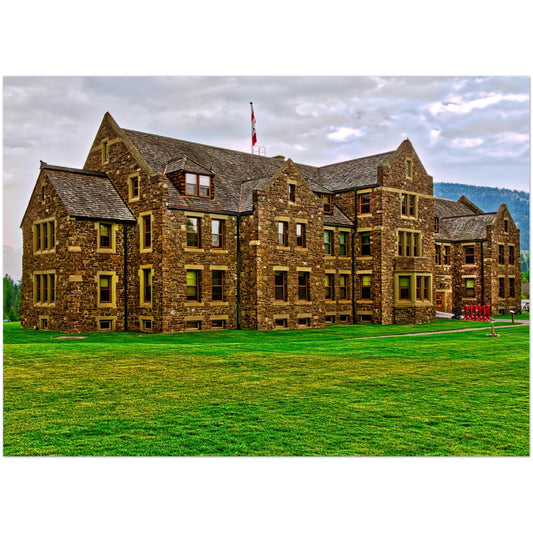 Premium Semi-Glossy Poster Print - Banff National Park Administration Building