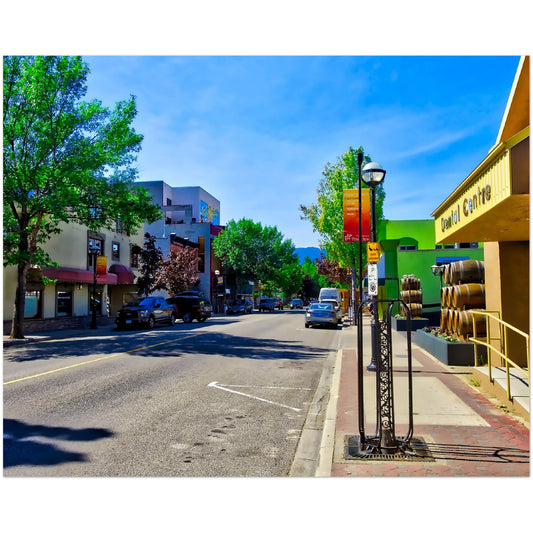 Premium Semi-Glossy Poster Print - Penticton Front Street HDR
