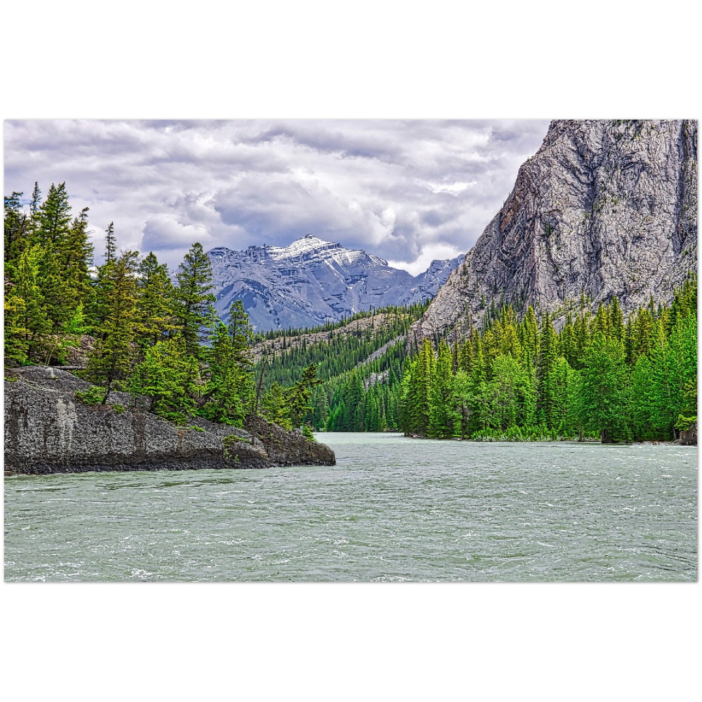 Foam Print - Bow River Spray River Confluence