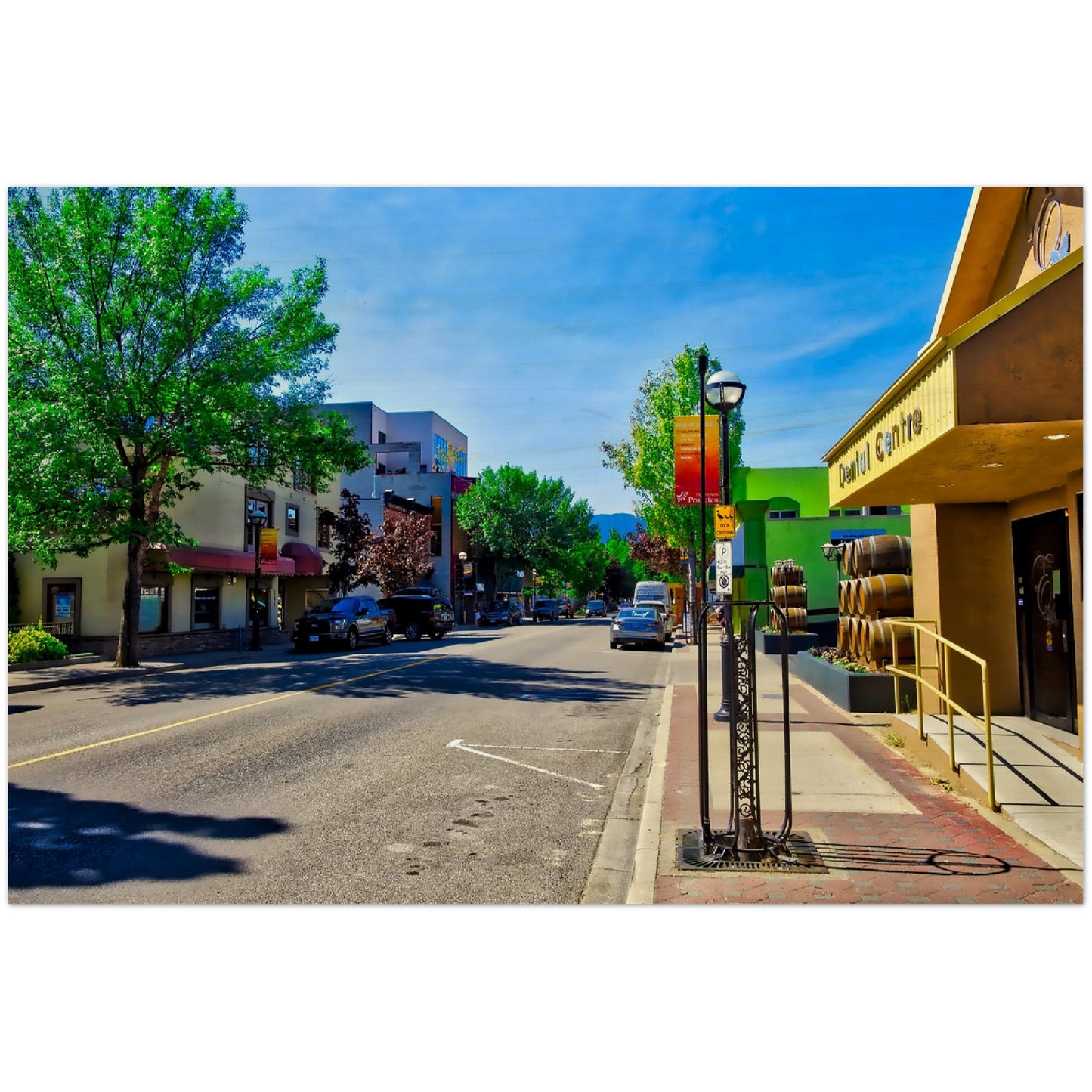 Wood Print - Penticton Front Street HDR