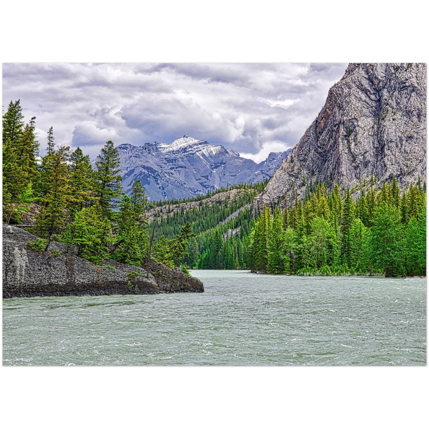 Foam Print - Bow River Spray River Confluence