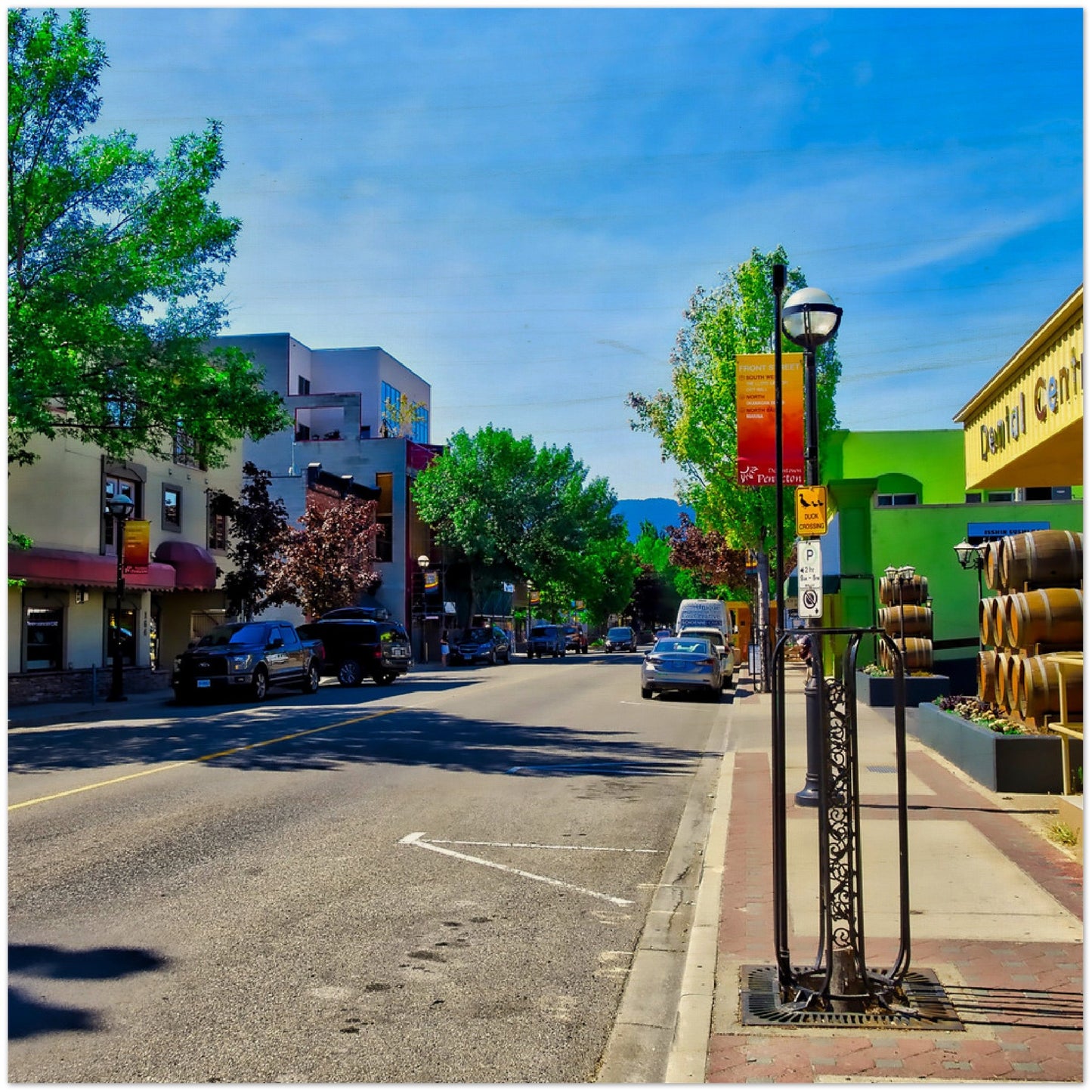 Wood Print - Penticton Front Street HDR