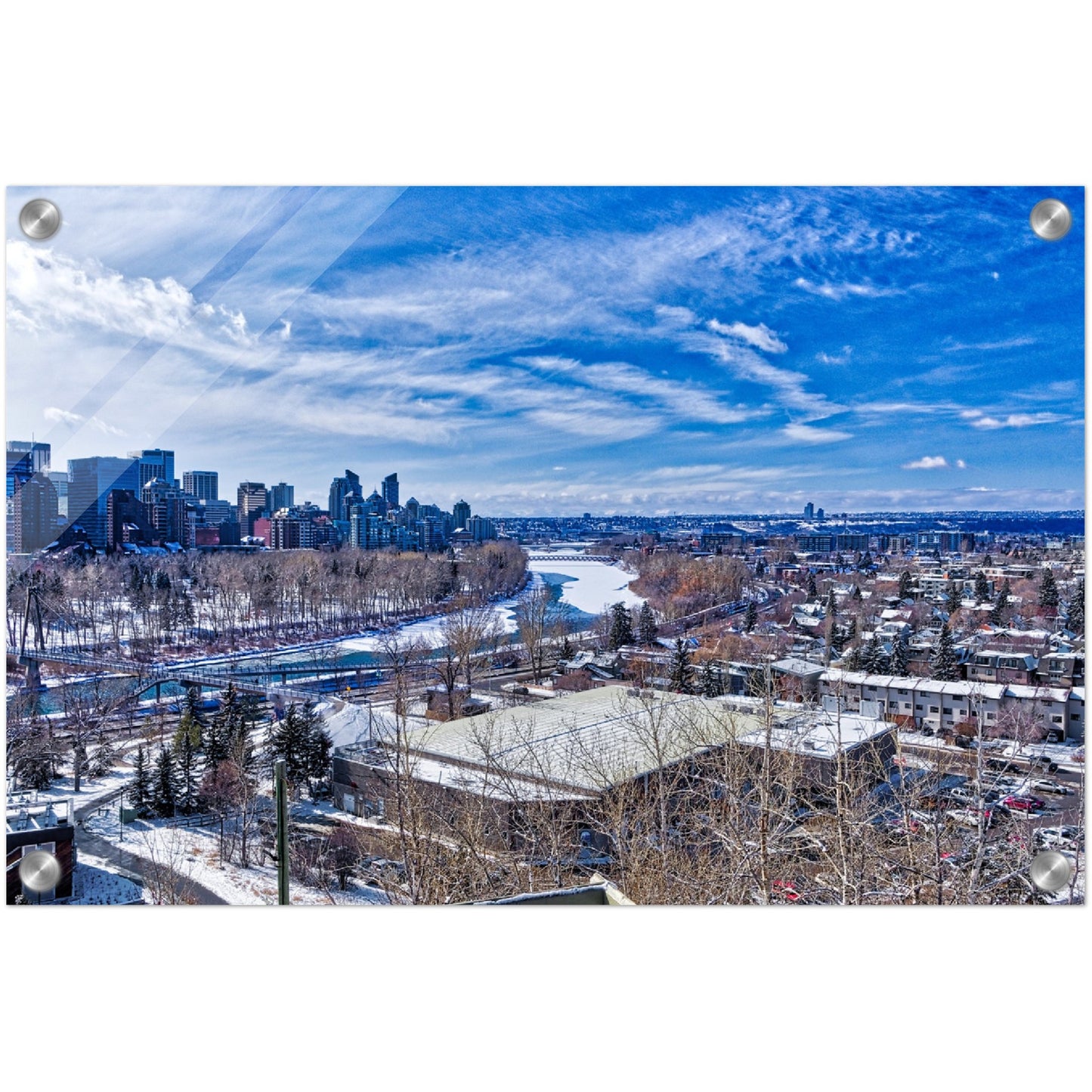 Acrylic Print - McHugh Bluff HDR Winter