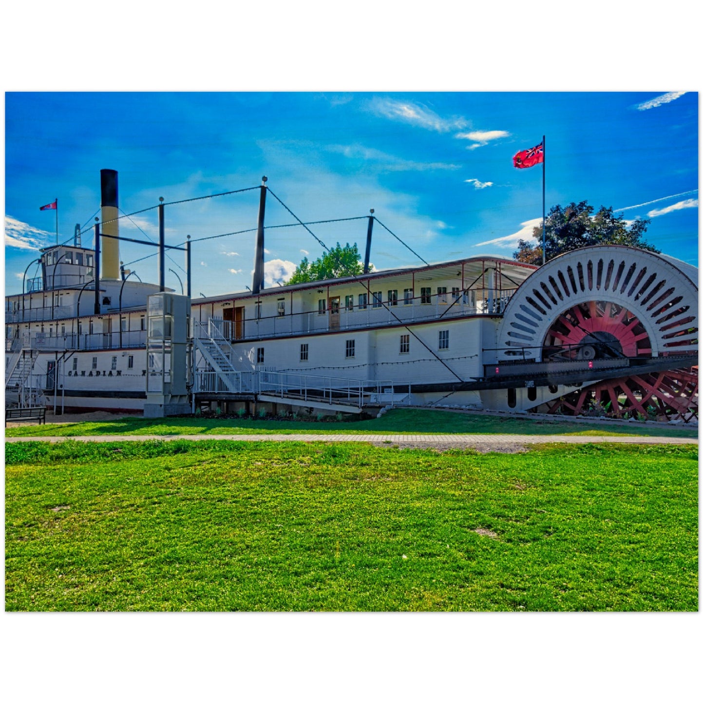 Wood Print - SS Sicamous Daytime HDR