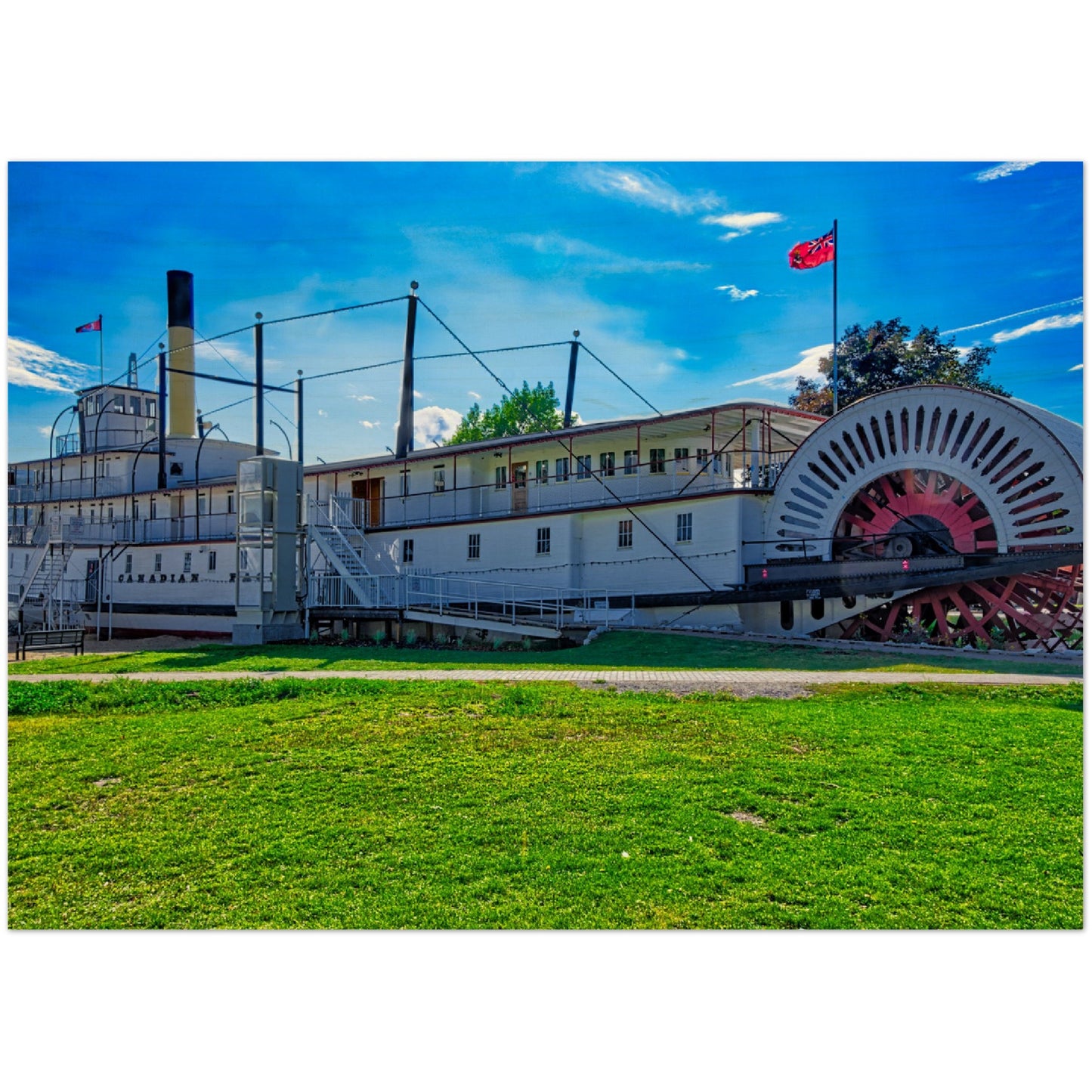 Wood Print - SS Sicamous Daytime HDR