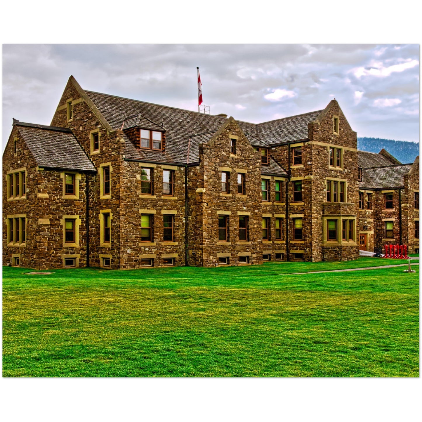 Premium Semi-Glossy Poster Print - Banff National Park Administration Building
