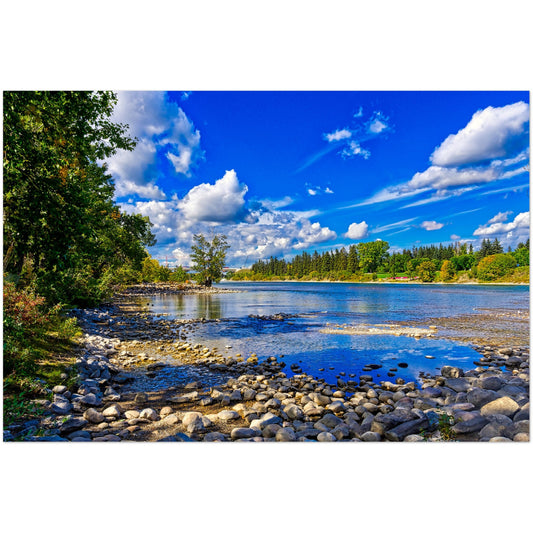 Foam Print - Bow River Bowness Park Fall HDR