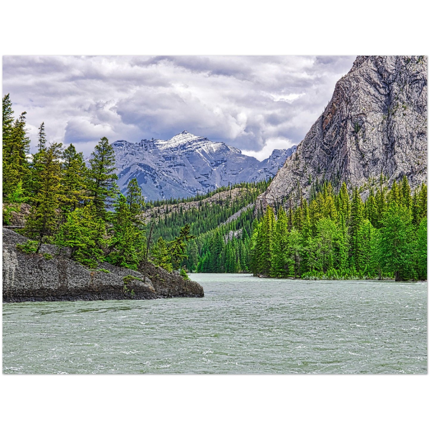 Foam Print - Bow River Spray River Confluence