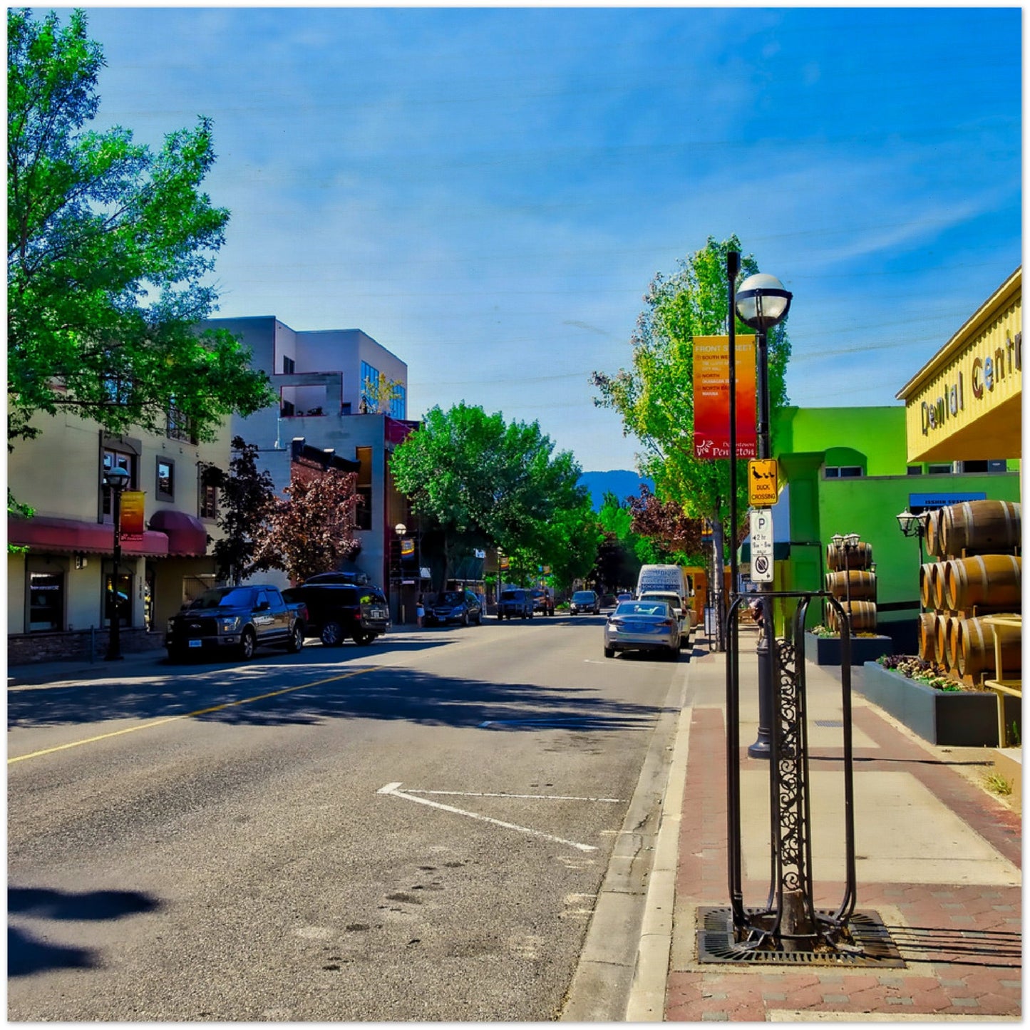 Wood Print - Penticton Front Street HDR