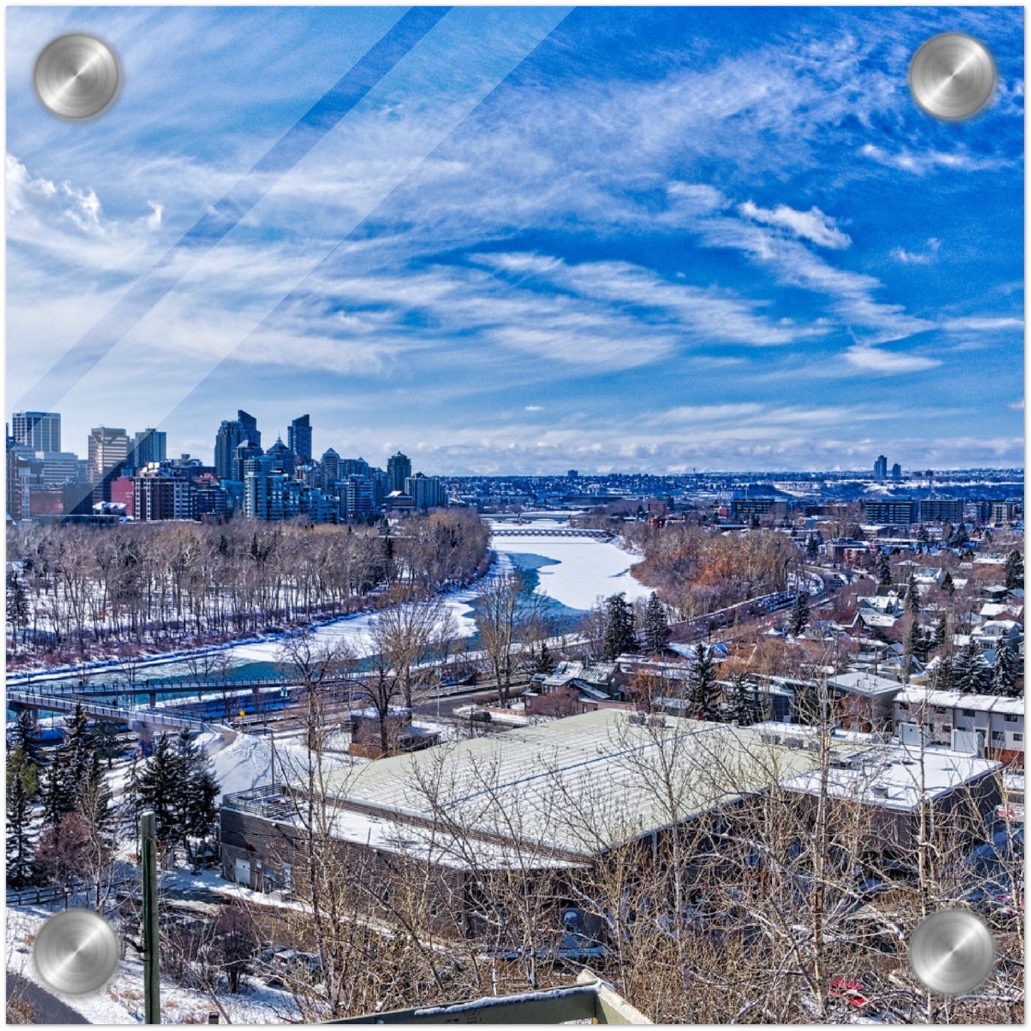 Acrylic Print - McHugh Bluff HDR Winter